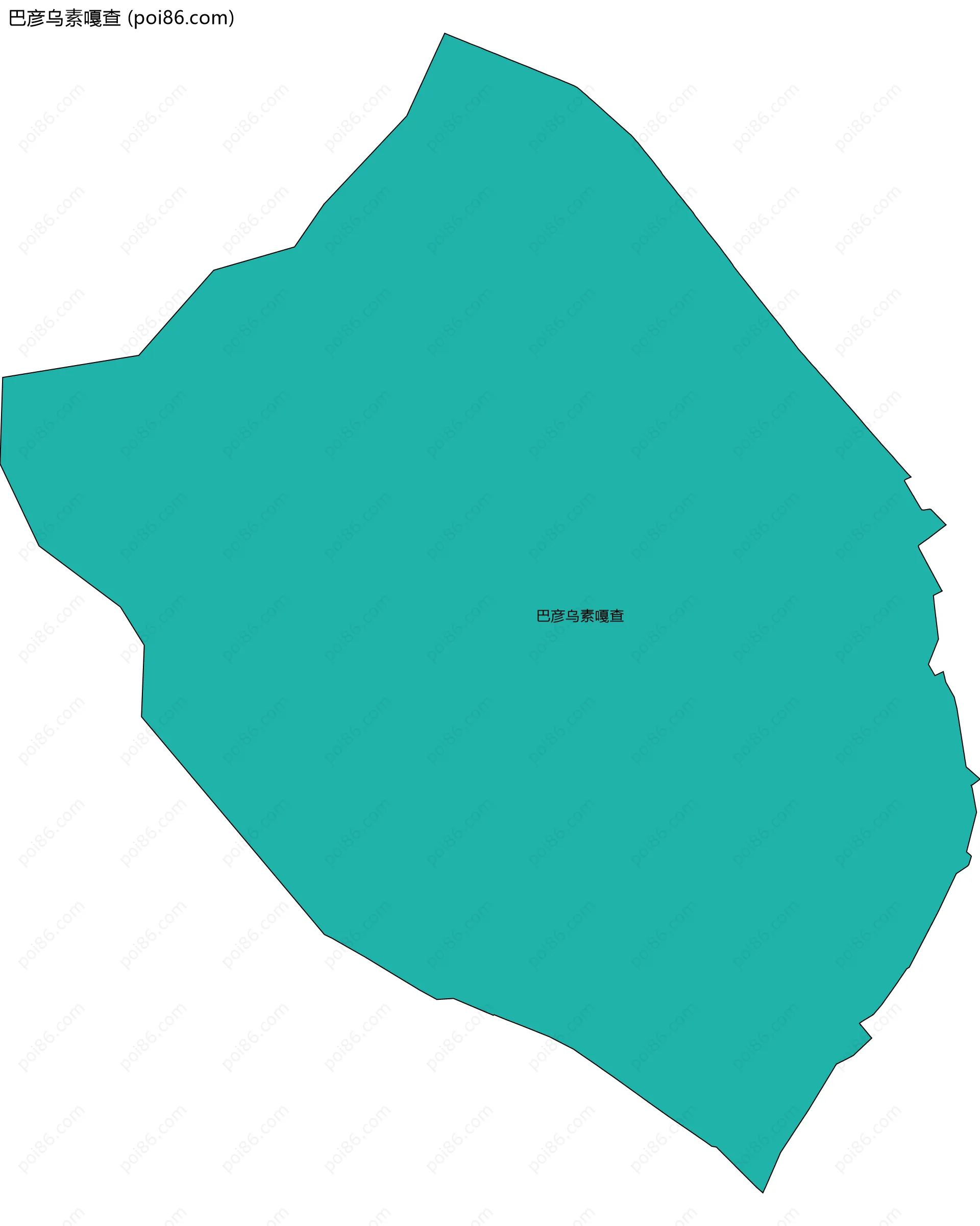 巴彦乌素嘎查边界地图