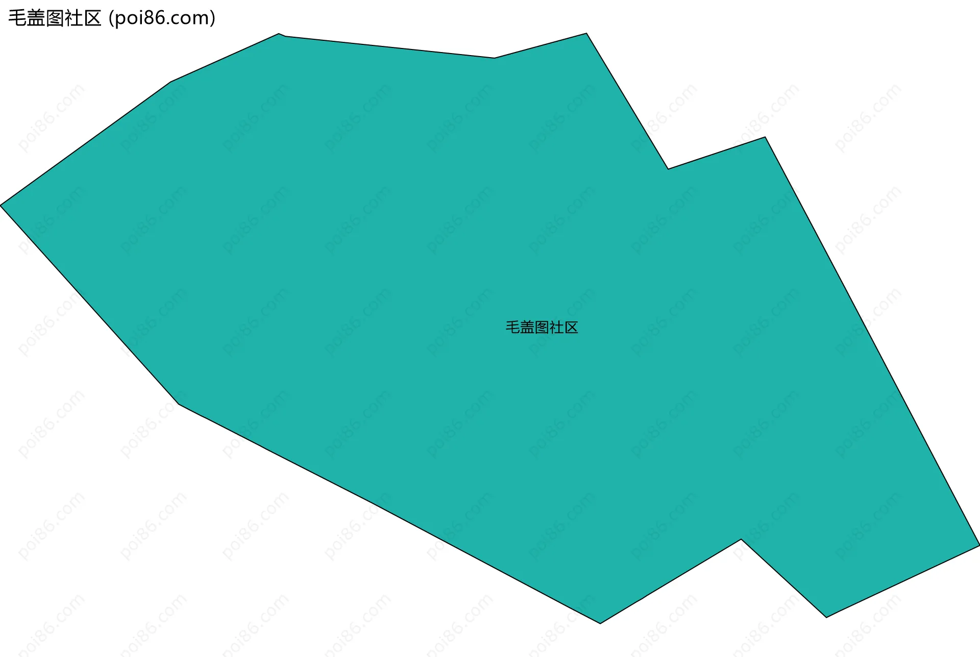 毛盖图社区边界地图