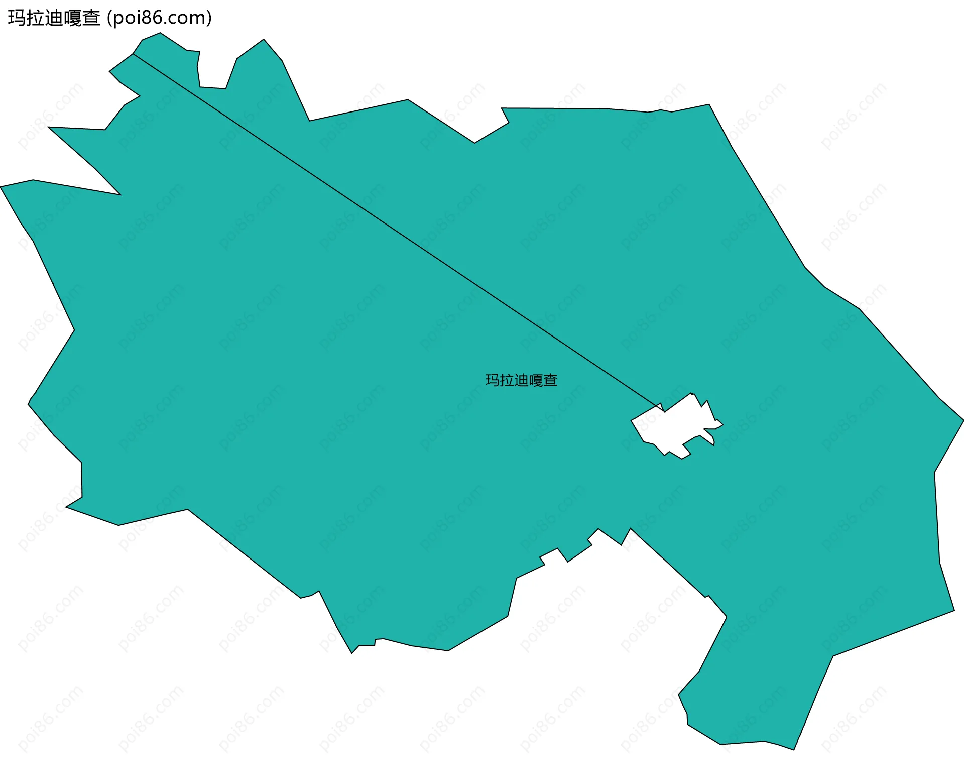 玛拉迪嘎查边界地图