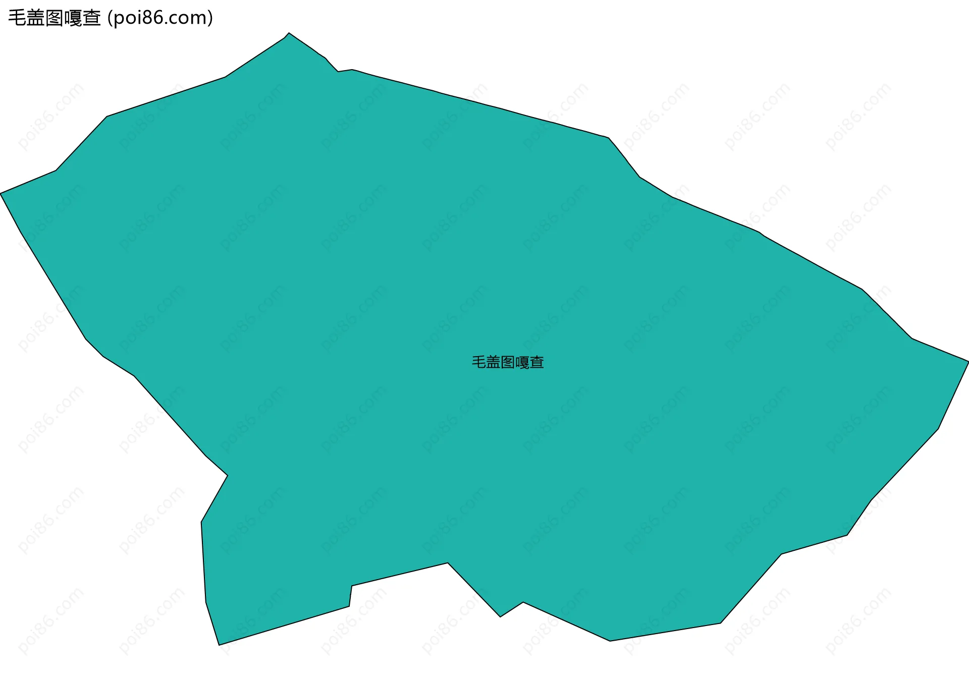 毛盖图嘎查边界地图