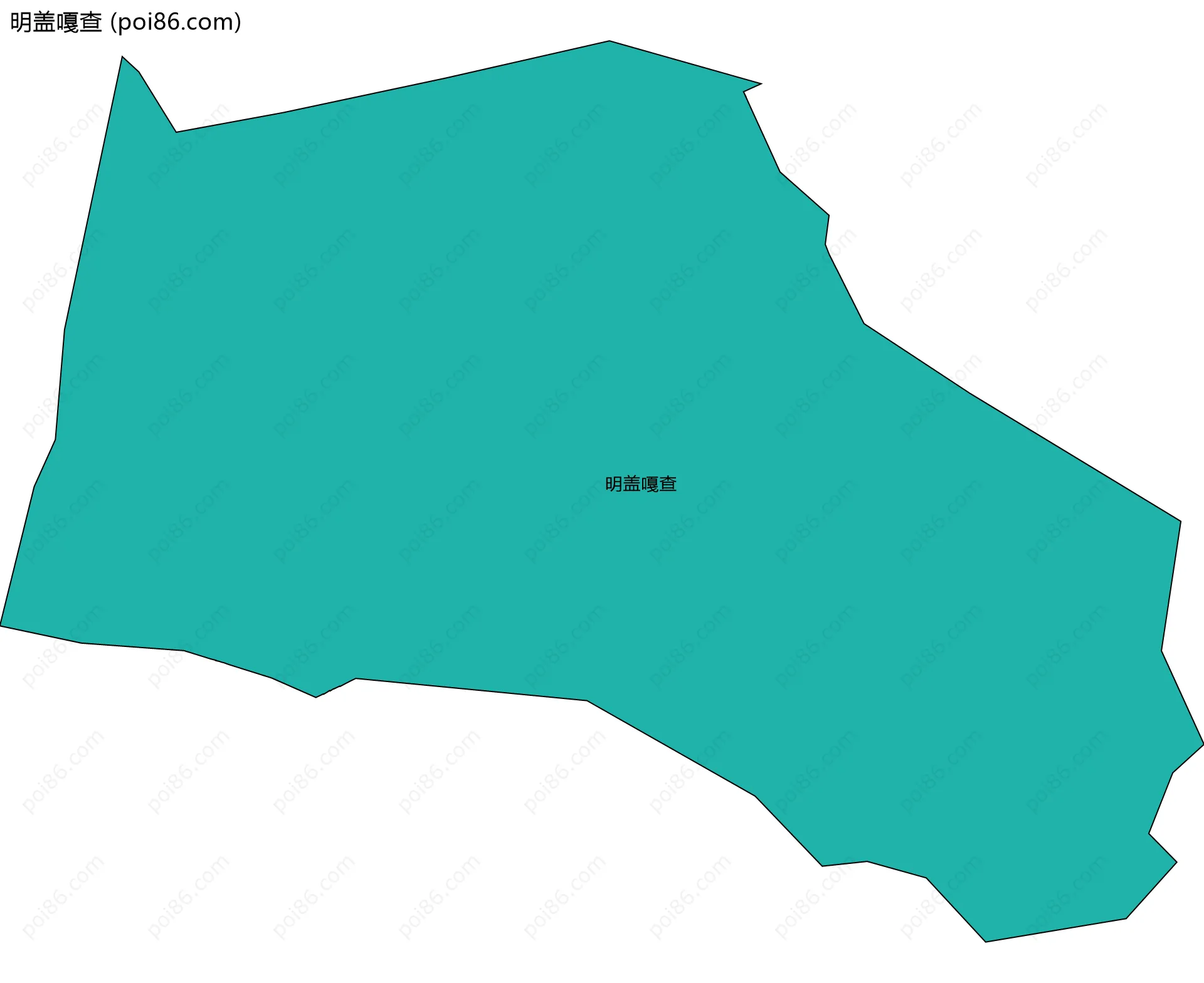 明盖嘎查边界地图