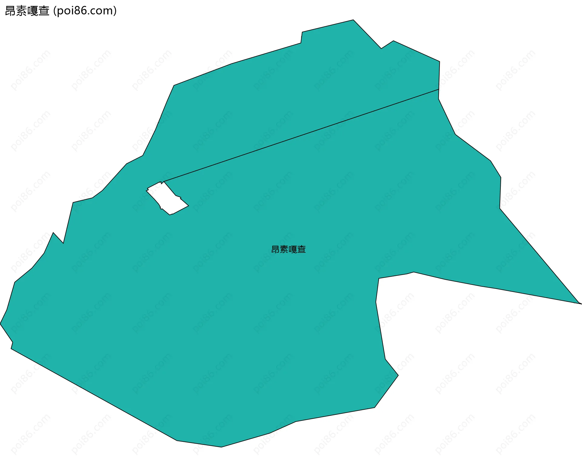 昂素嘎查边界地图