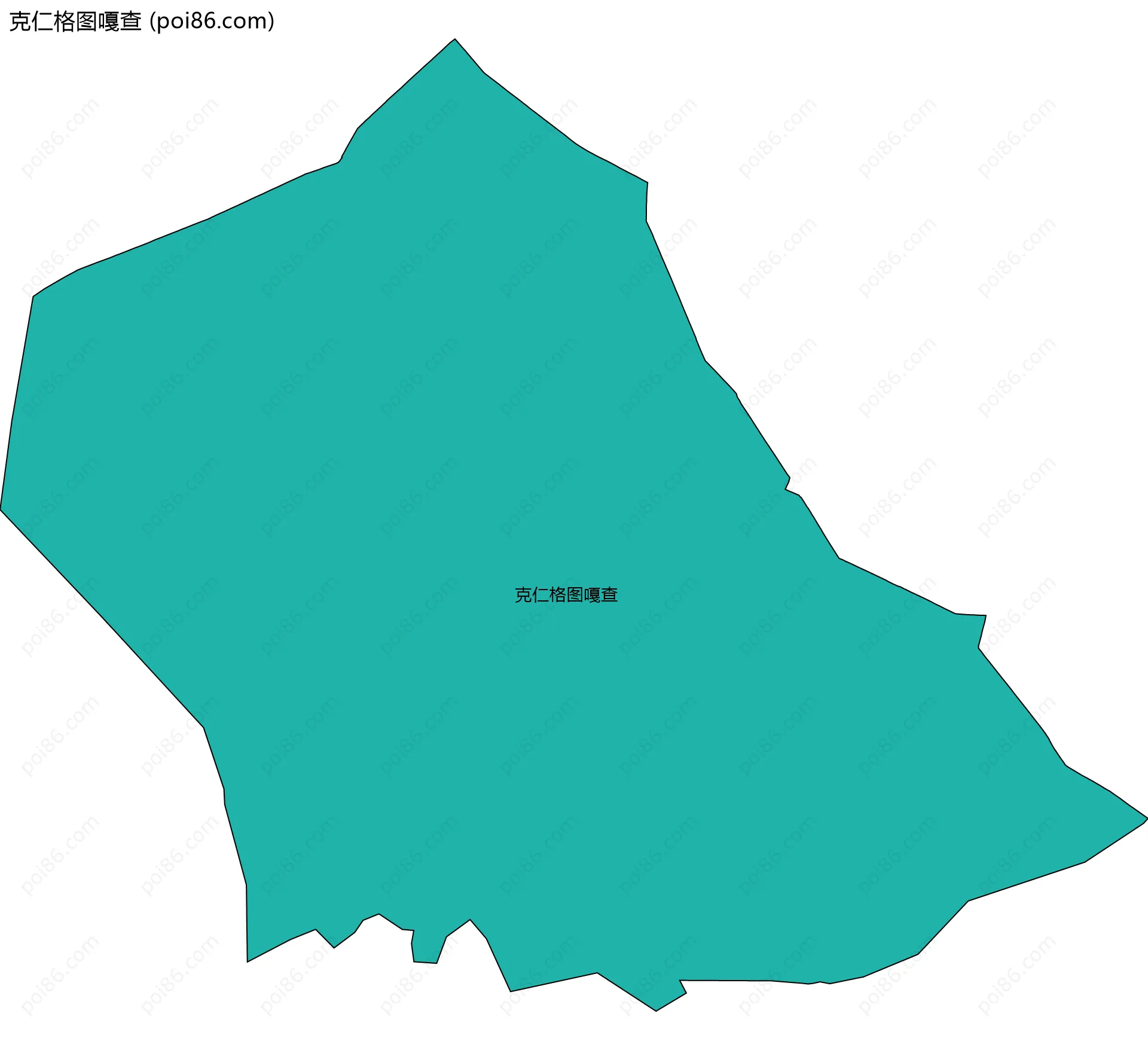 克仁格图嘎查边界地图