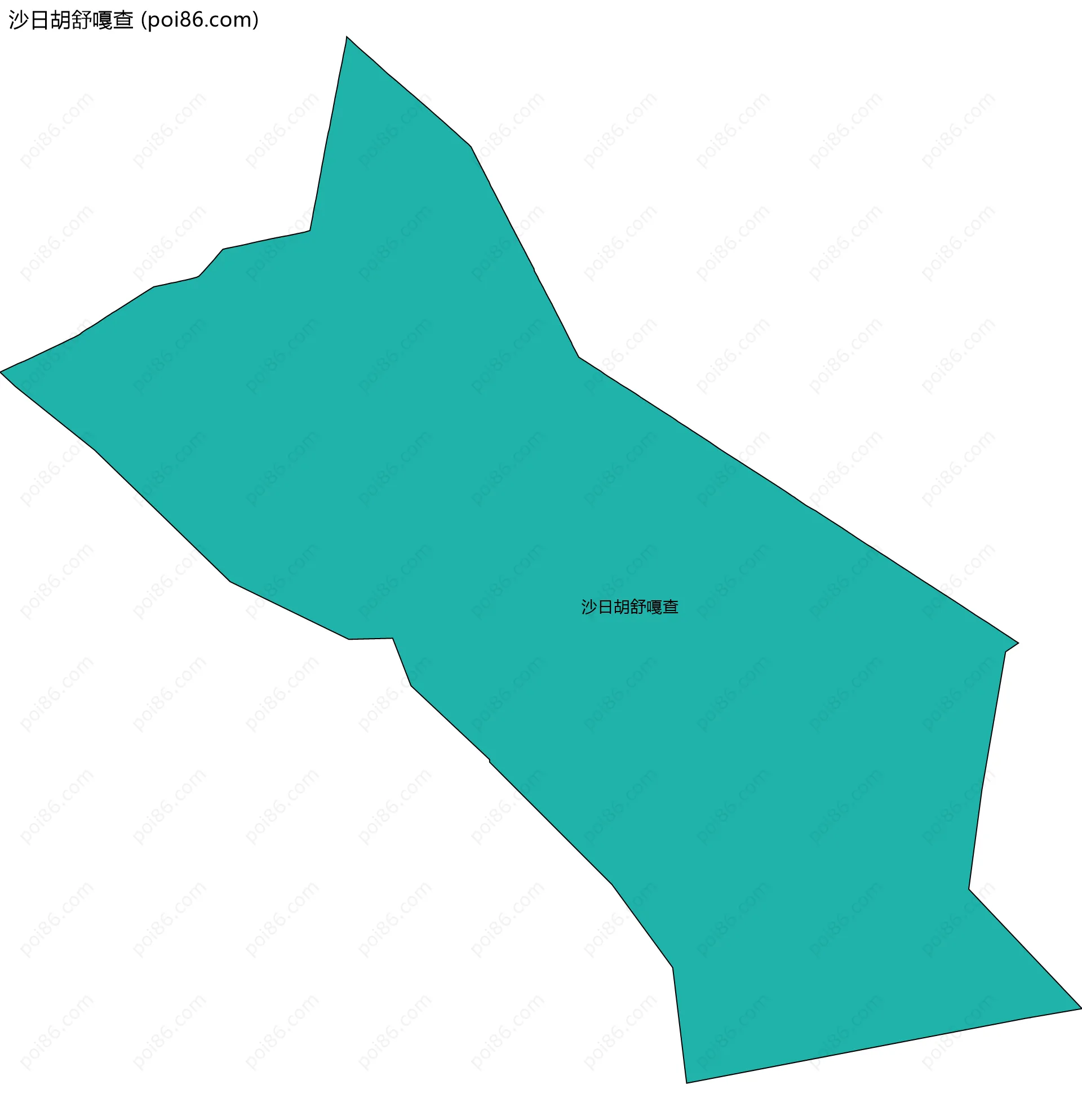 沙日胡舒嘎查边界地图