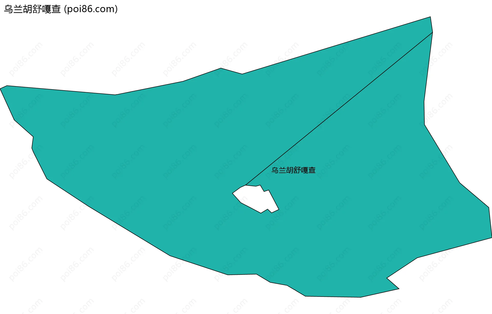 乌兰胡舒嘎查边界地图
