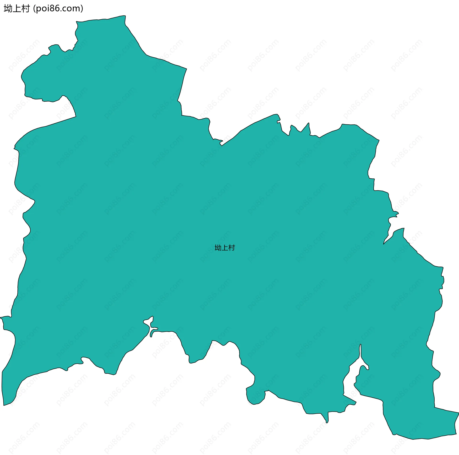 坳上村边界地图