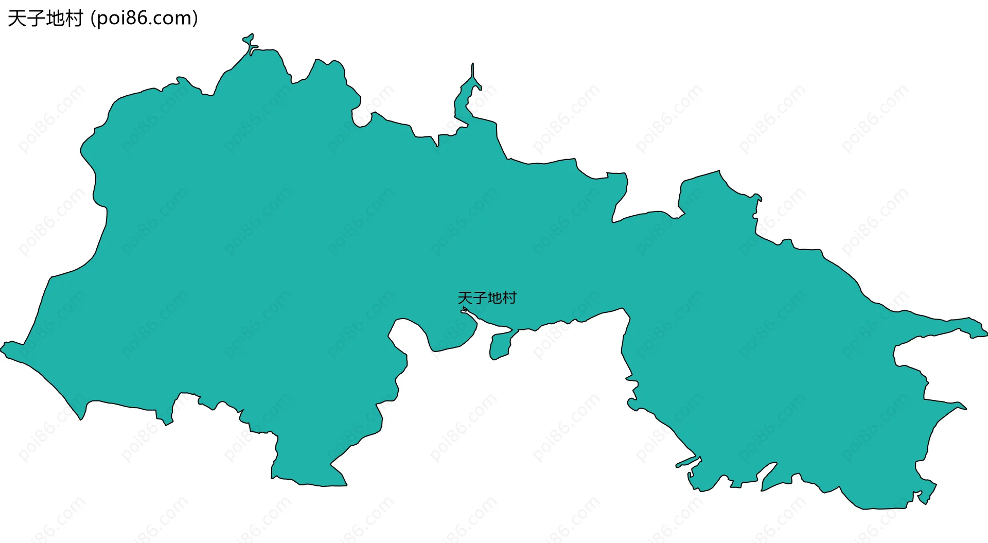 天子地村边界地图