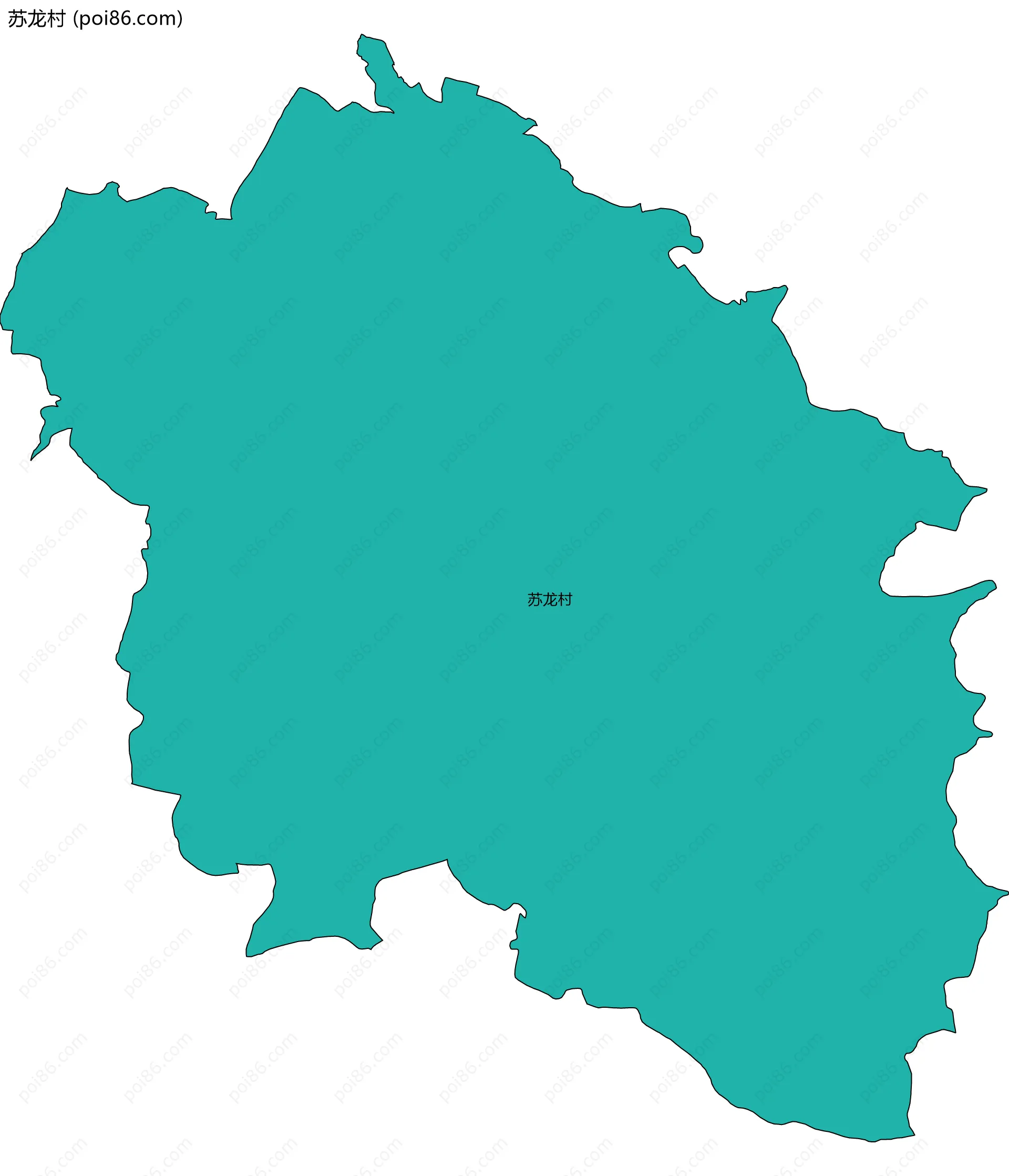 苏龙村边界地图