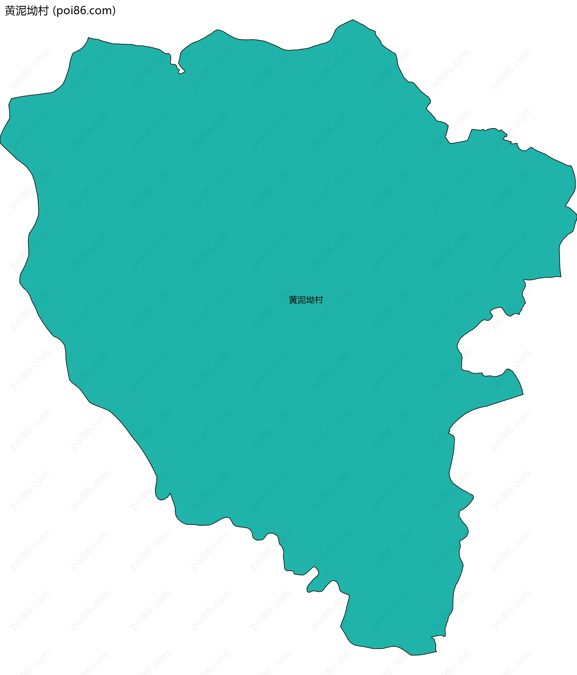 黄泥坳村边界地图