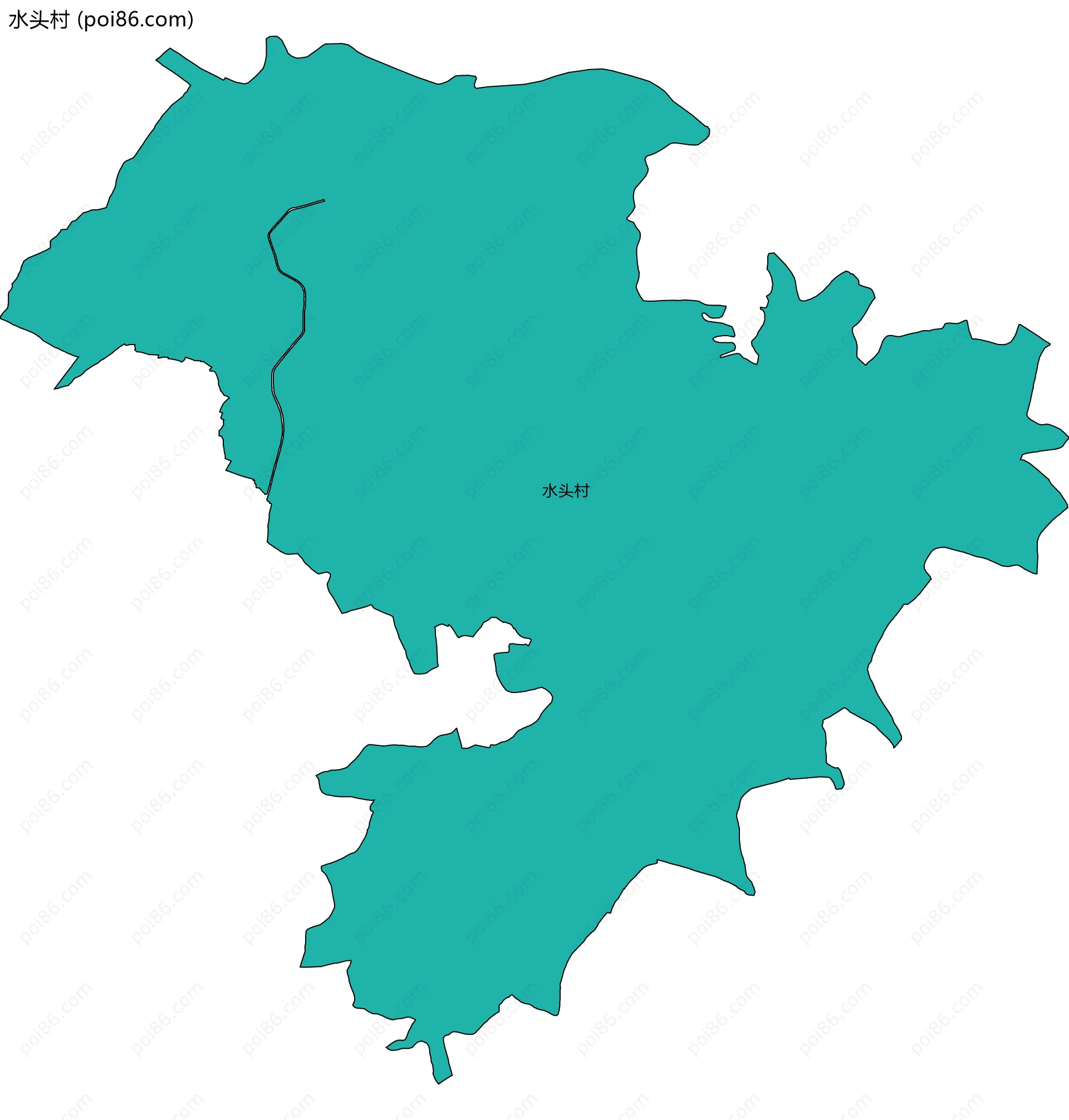 水头村边界地图