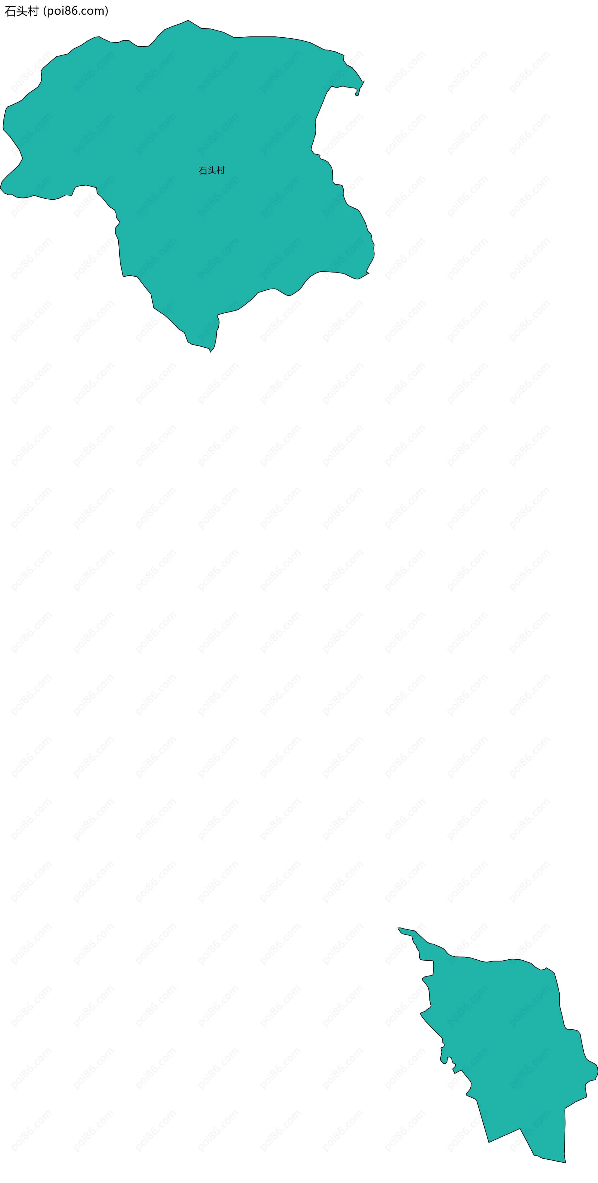 石头村边界地图
