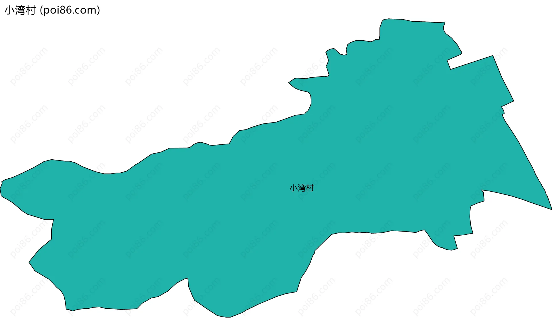 小湾村边界地图