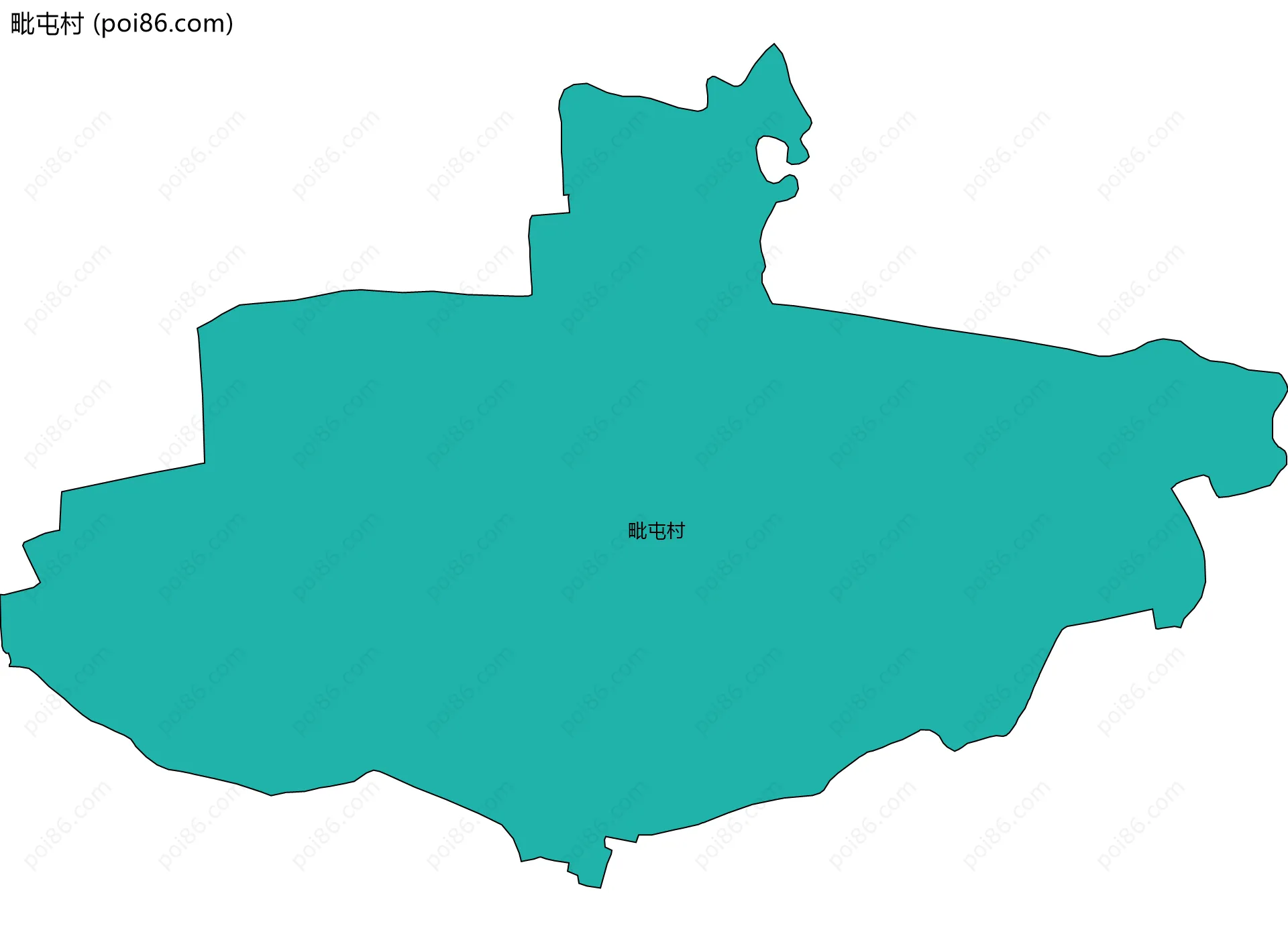 毗屯村边界地图