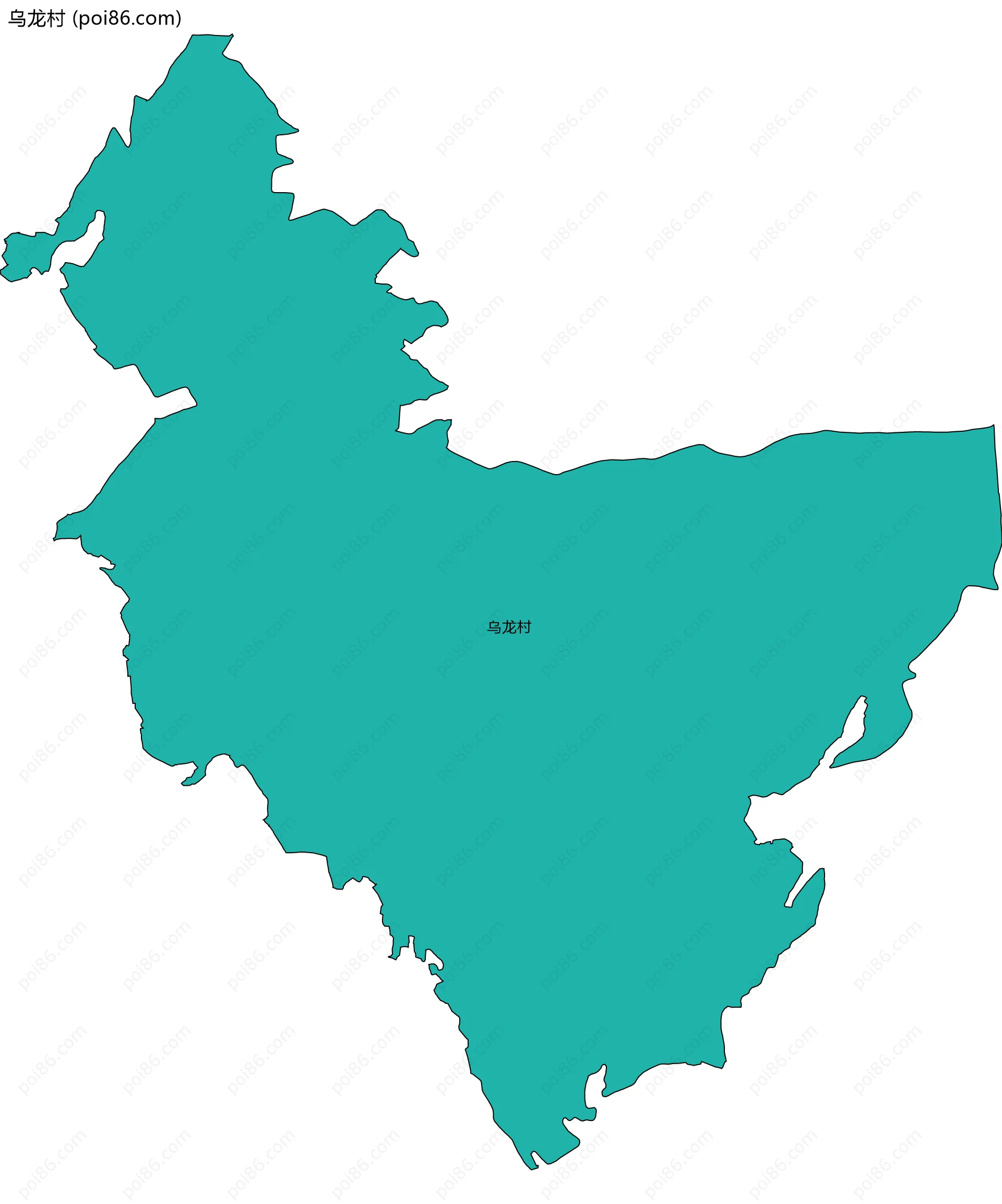 乌龙村边界地图