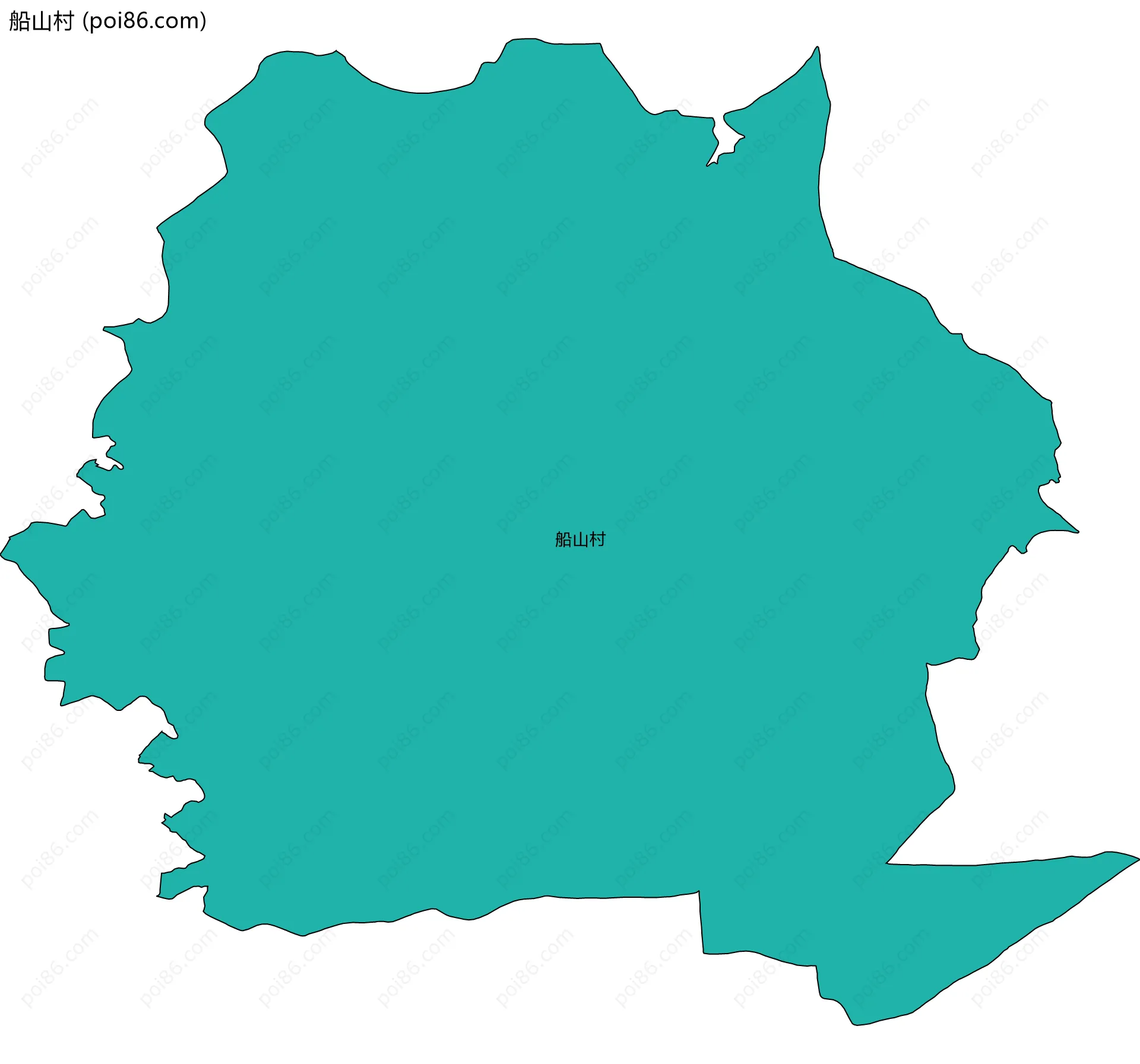 船山村边界地图