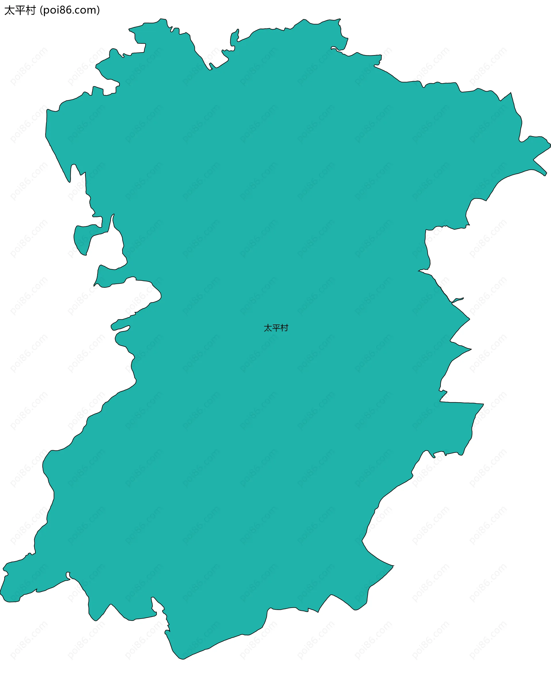 太平村边界地图