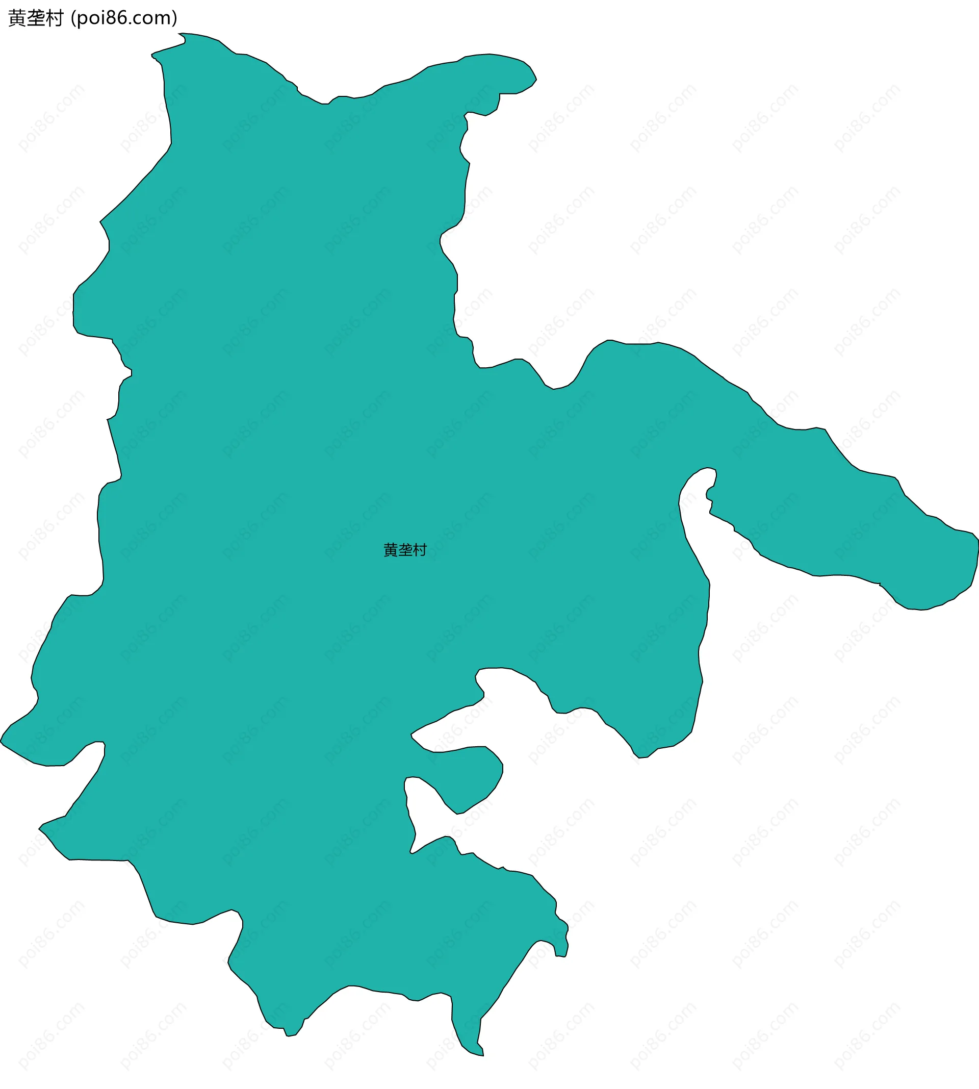 黄垄村边界地图