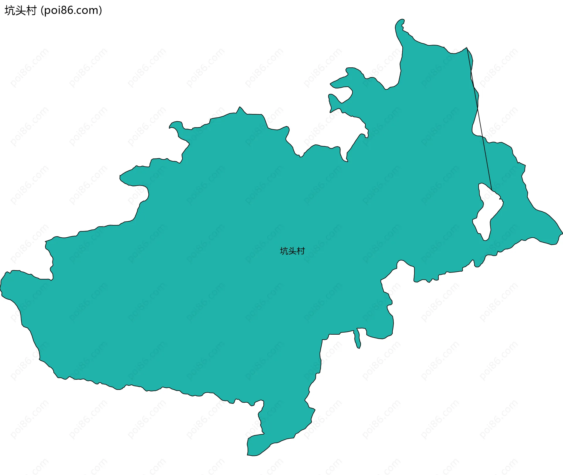 坑头村边界地图