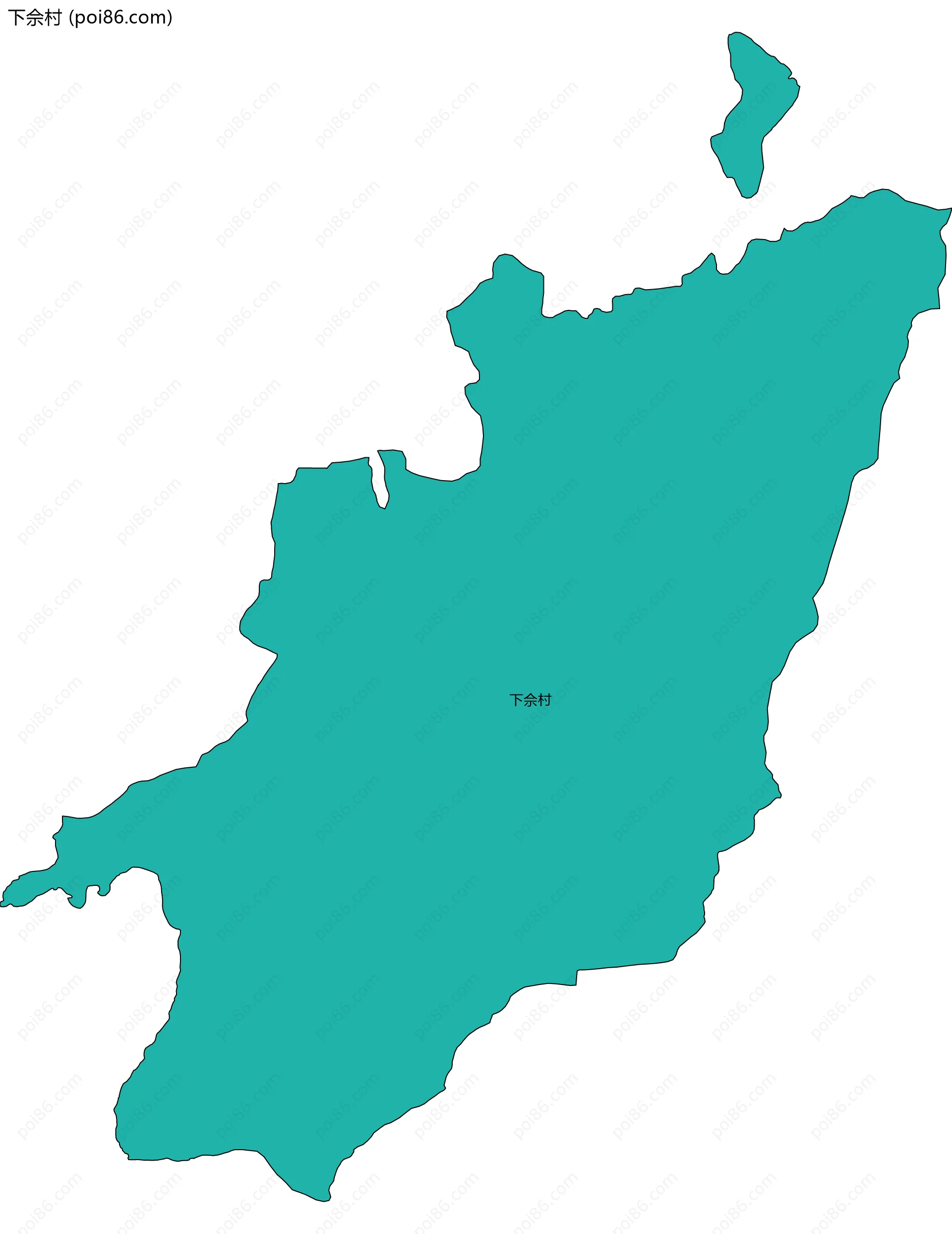 下佘村边界地图