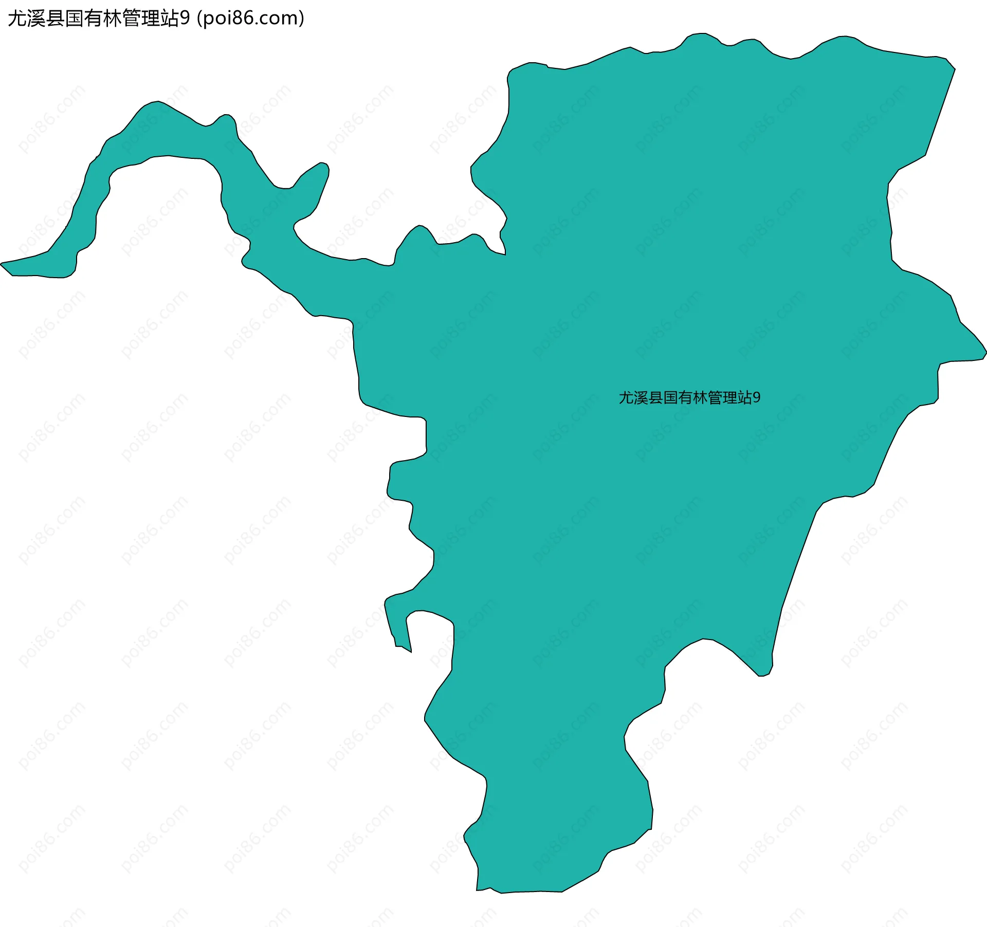 尤溪县国有林管理站9边界地图