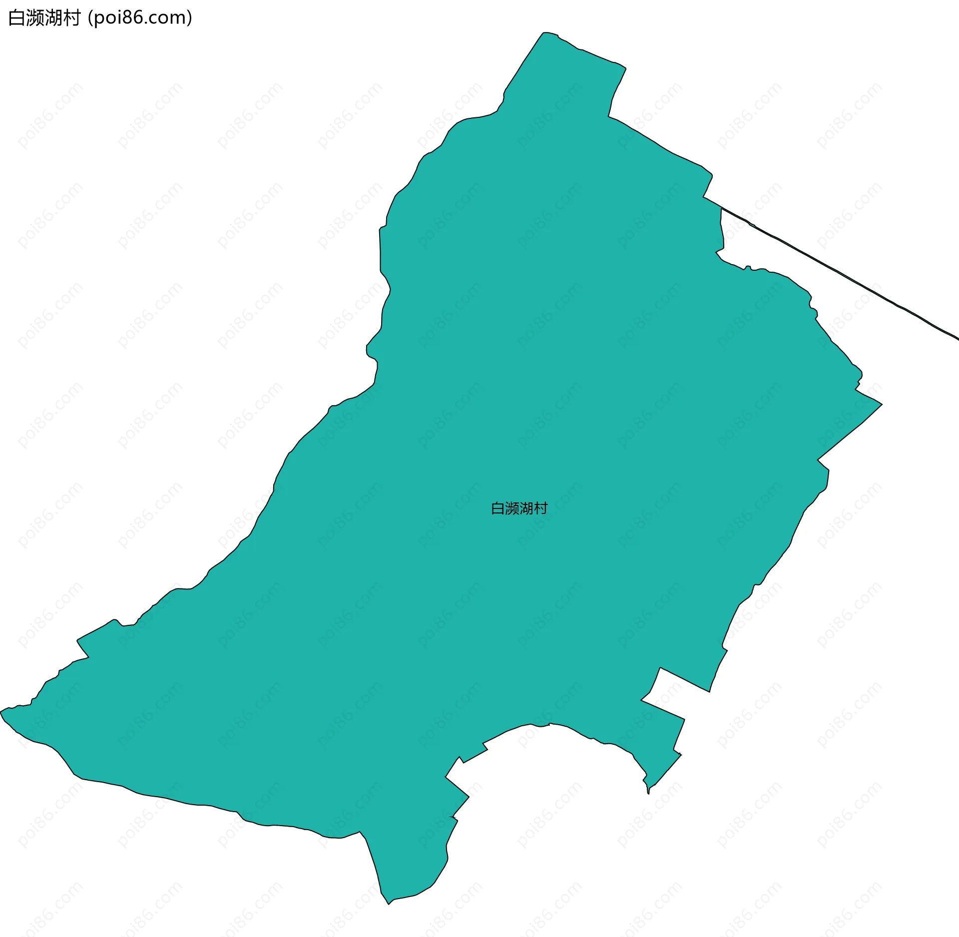 白濒湖村边界地图