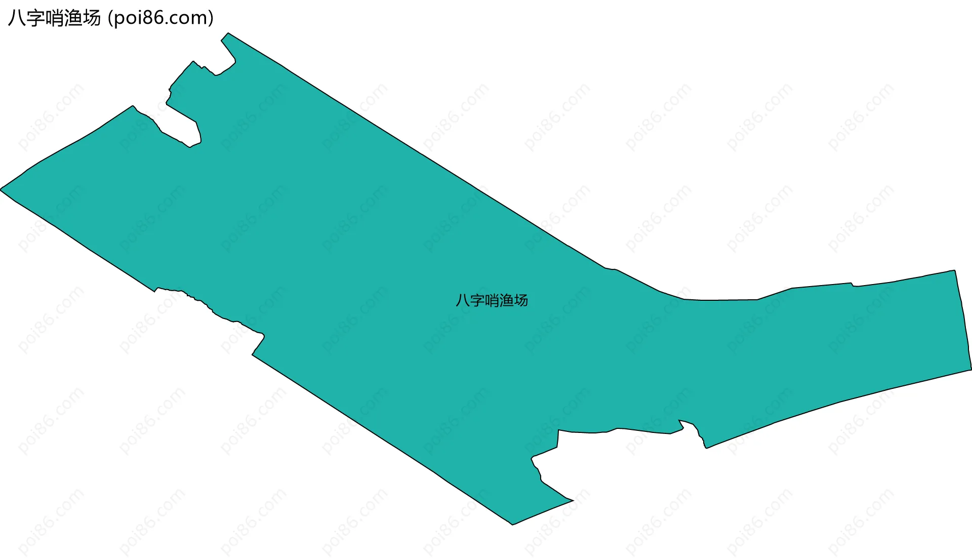 八字哨渔场边界地图