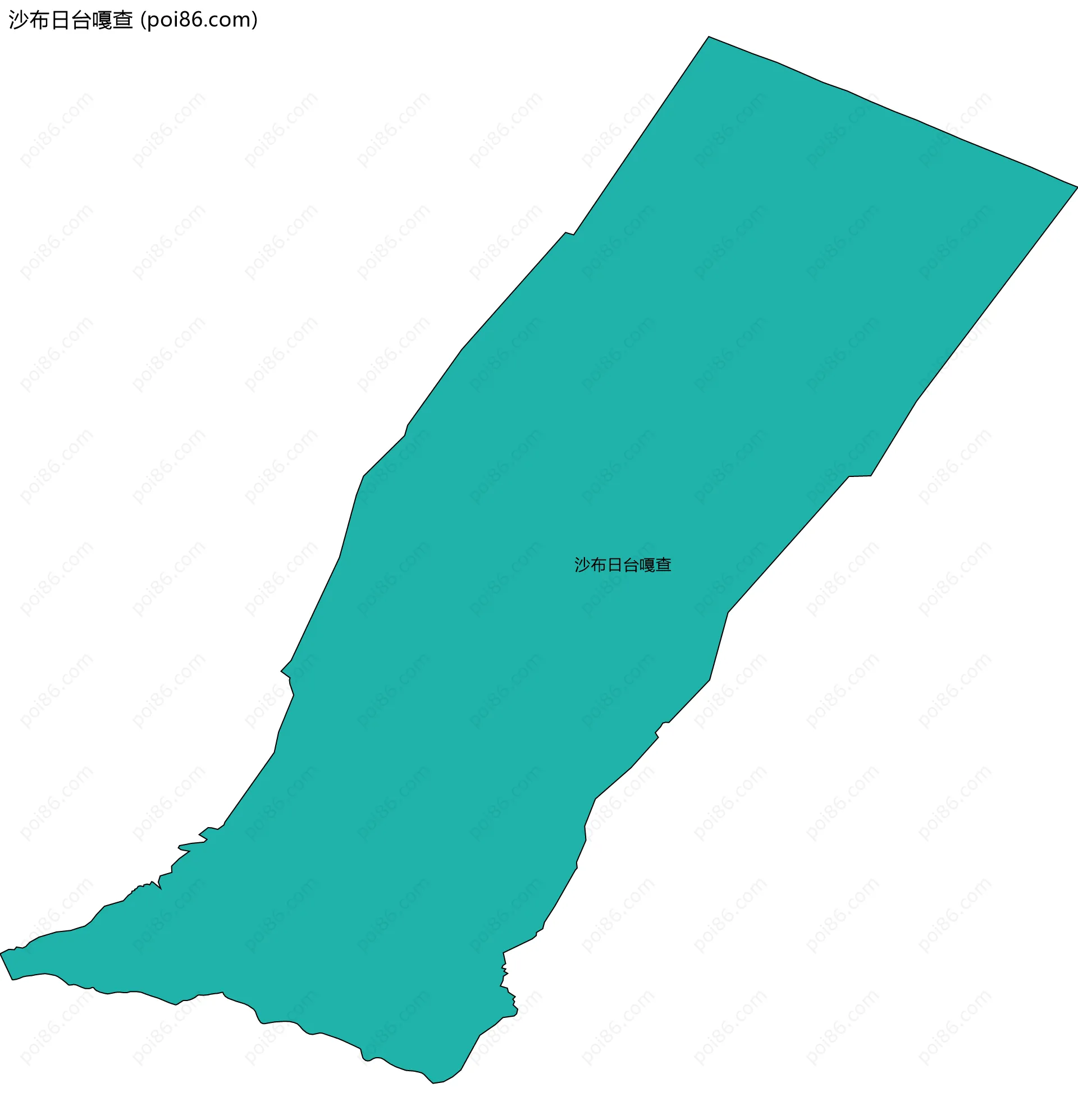 沙布日台嘎查边界地图