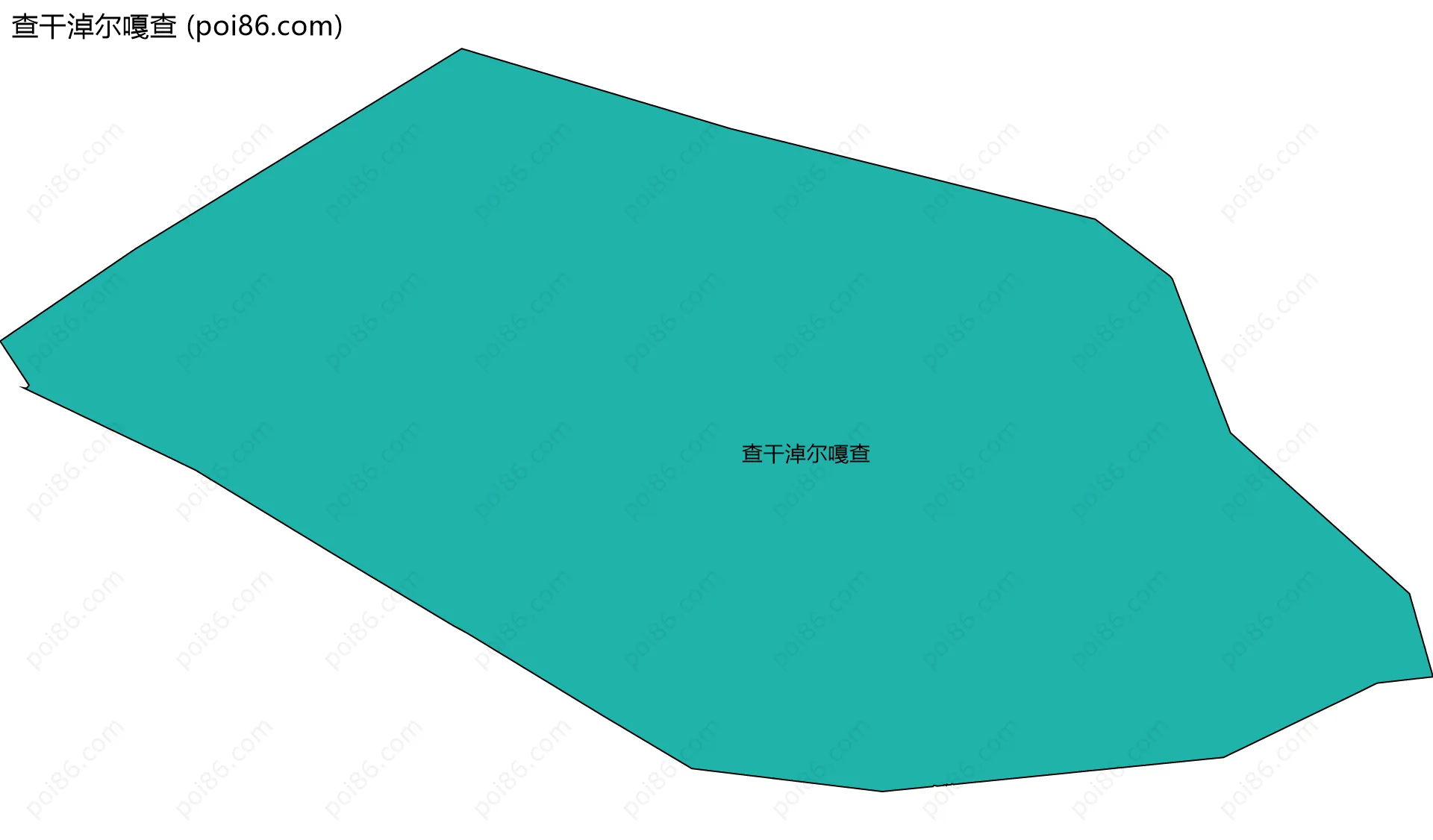 查干淖尔嘎查边界地图