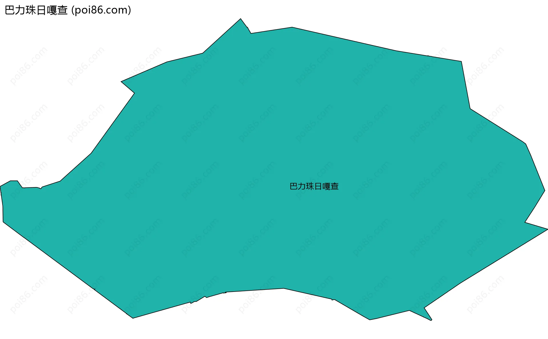 巴力珠日嘎查边界地图