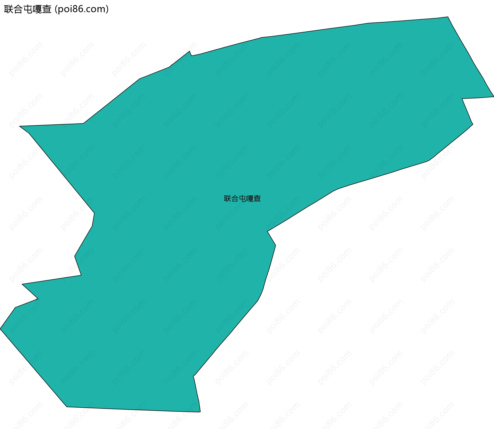 联合屯嘎查边界地图