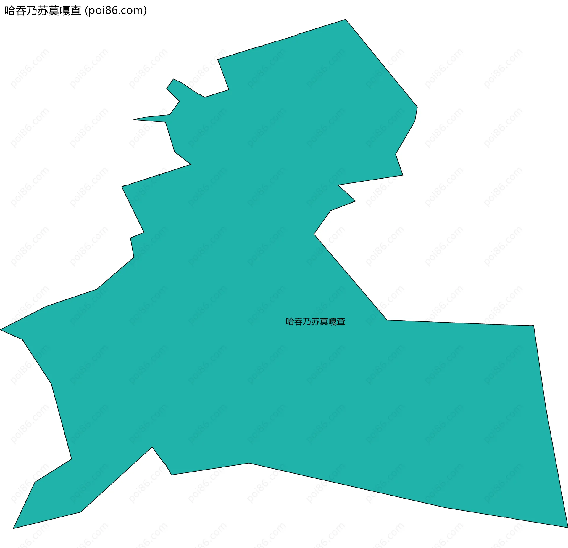 哈吞乃苏莫嘎查边界地图