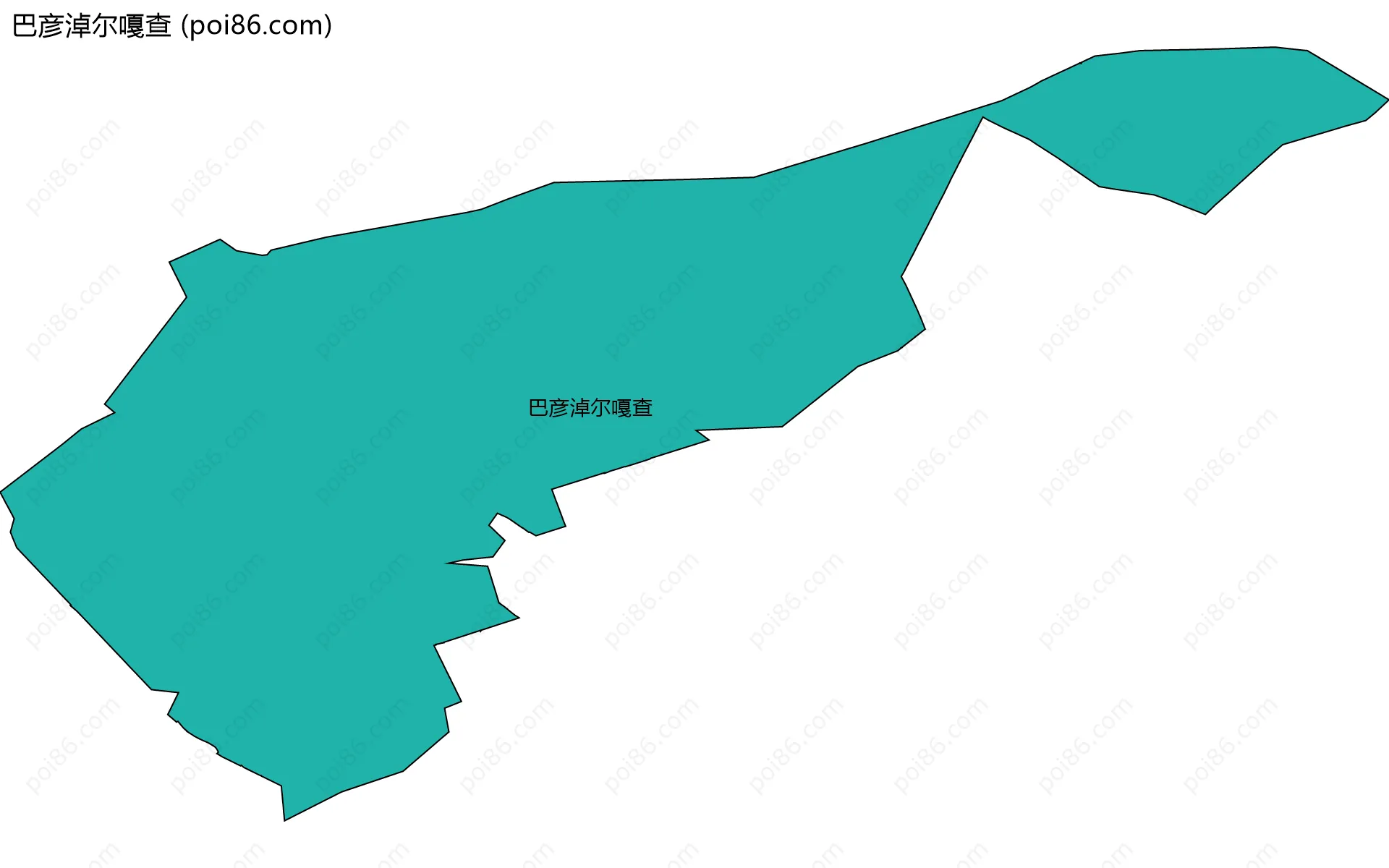巴彦淖尔嘎查边界地图