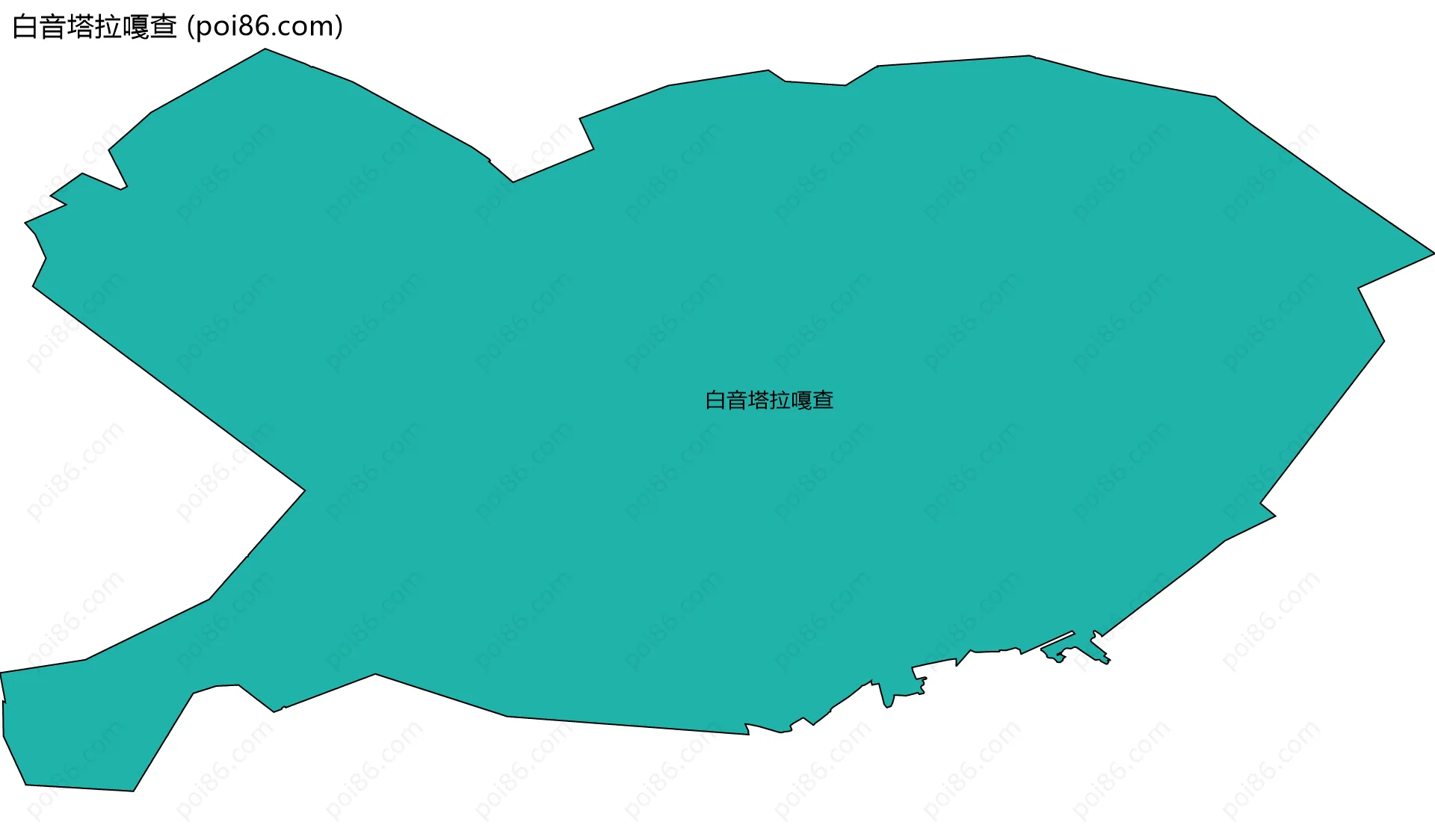 白音塔拉嘎查边界地图