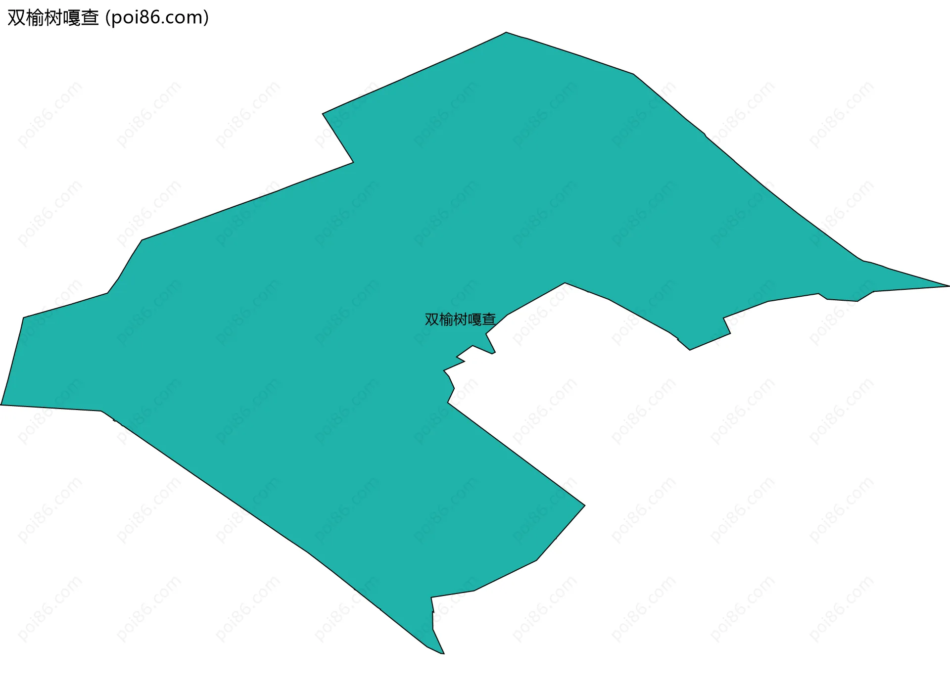 双榆树嘎查边界地图