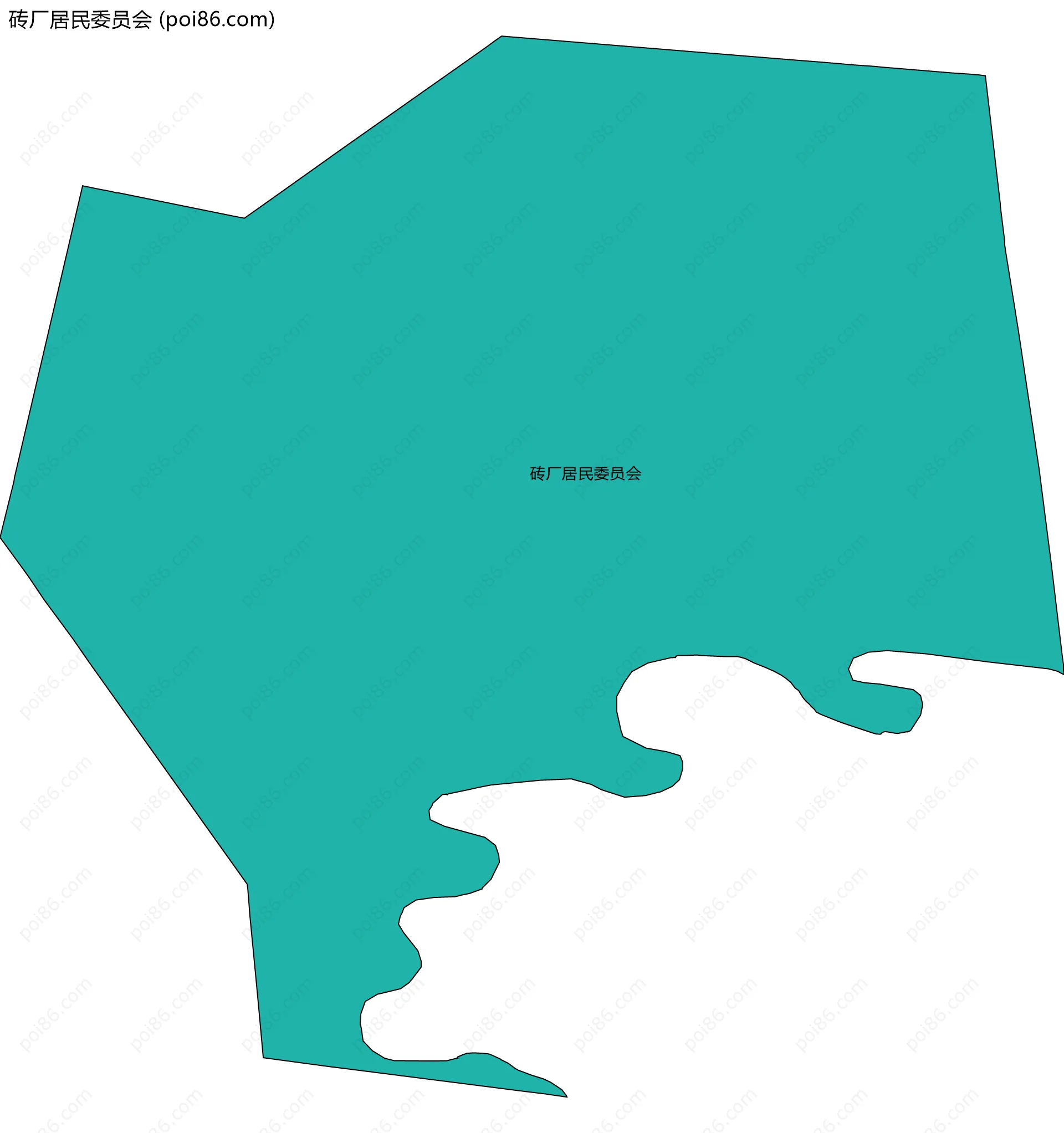 砖厂居民委员会边界地图