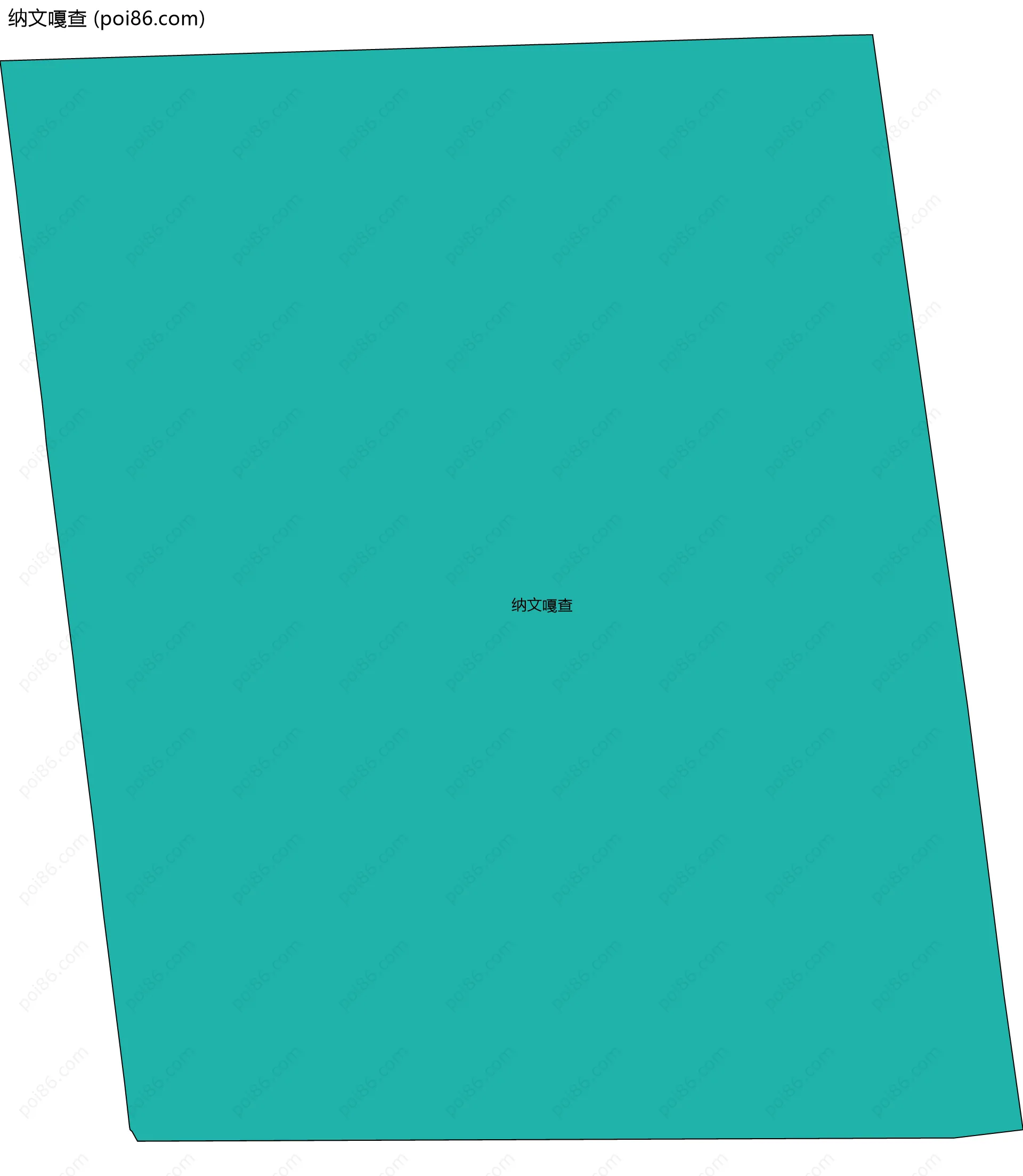 纳文嘎查边界地图