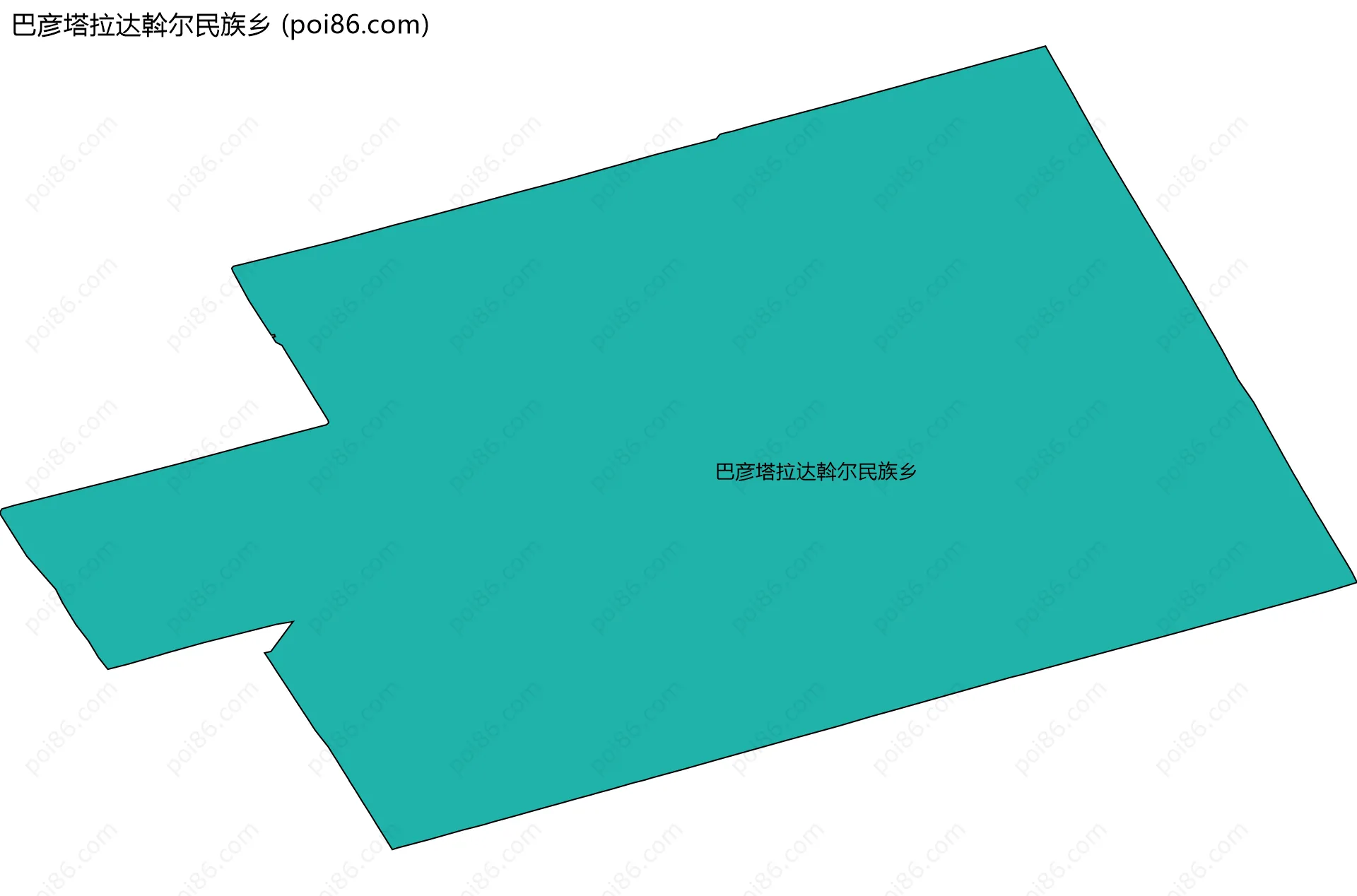 巴彦塔拉达斡尔民族乡边界地图