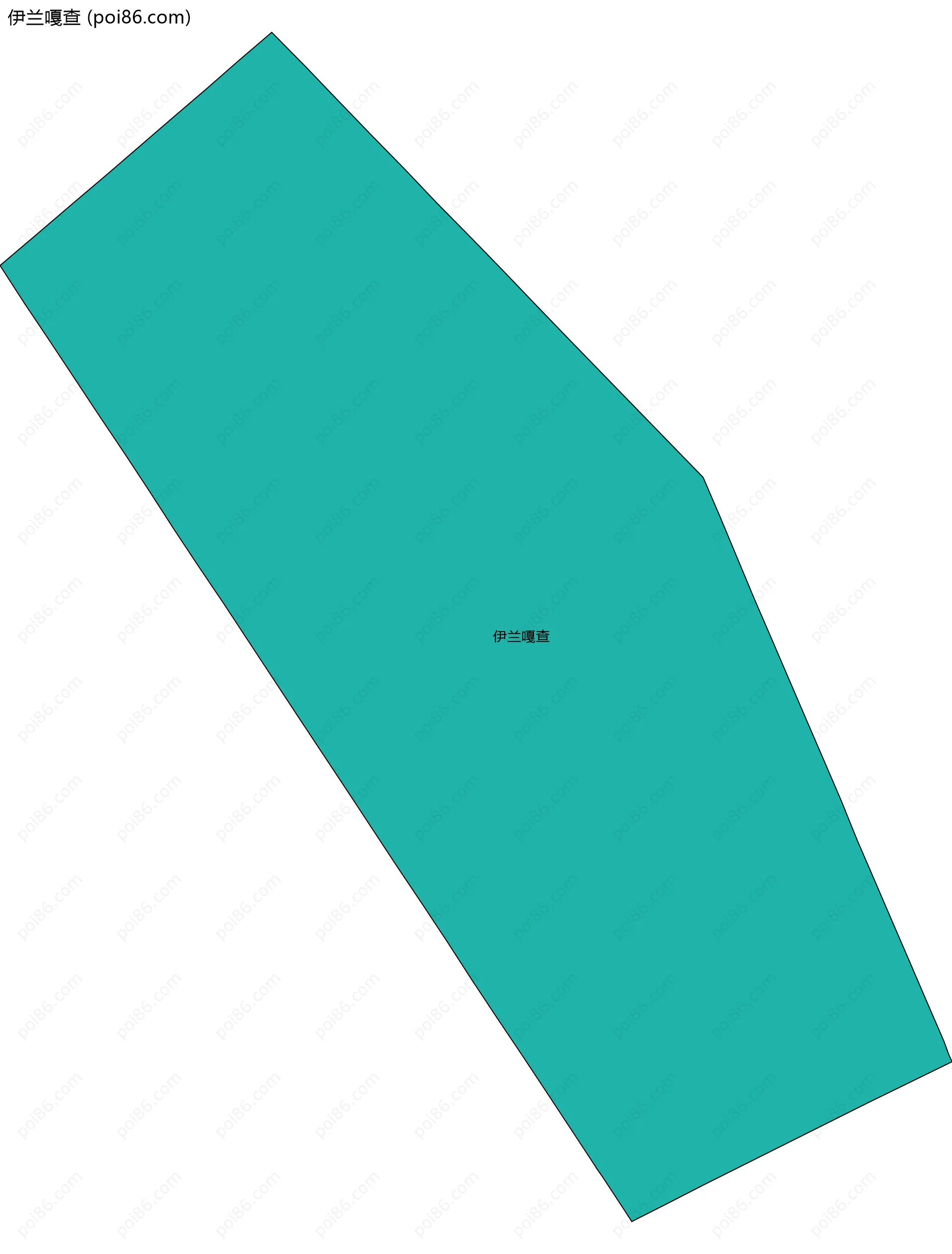 伊兰嘎查边界地图