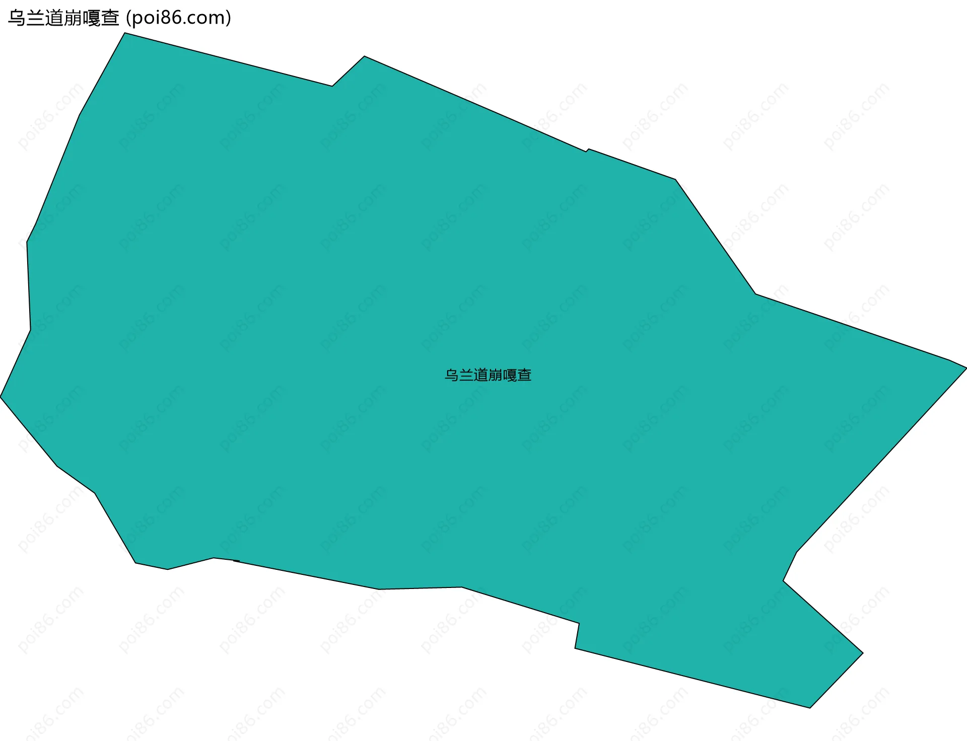乌兰道崩嘎查边界地图