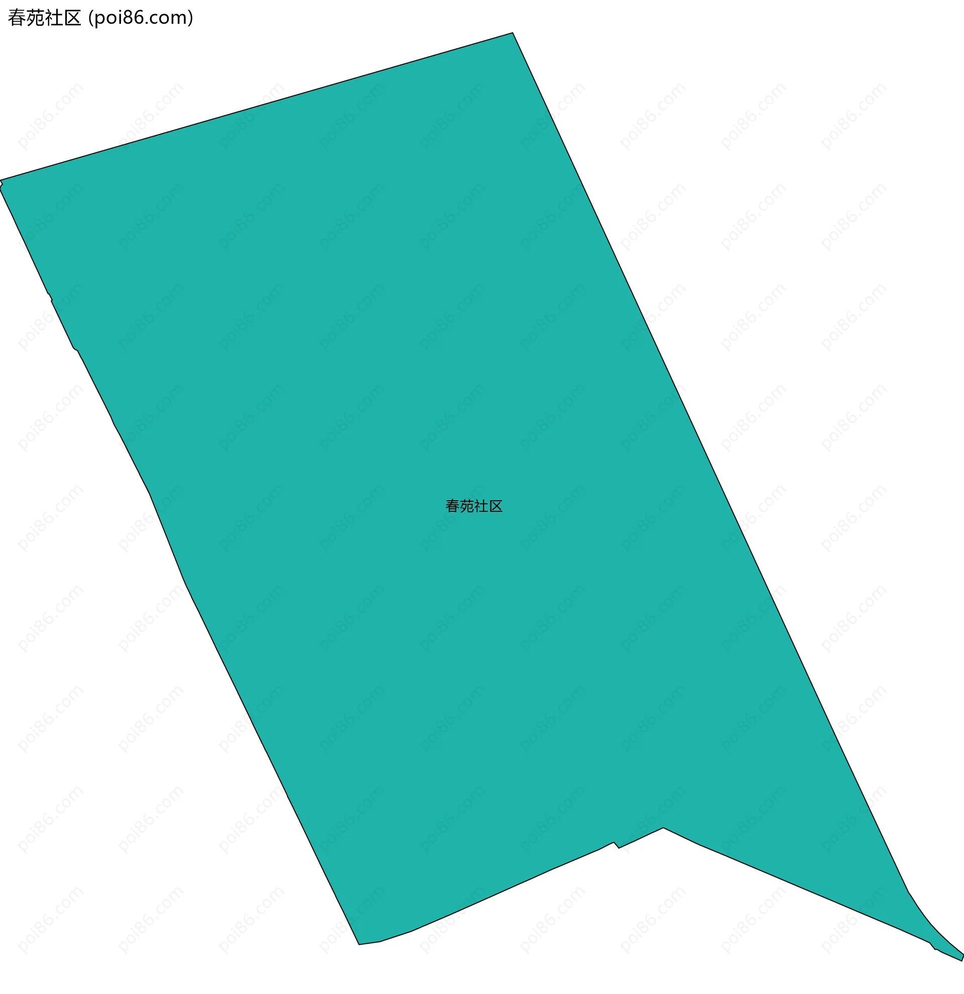 春苑社区边界地图