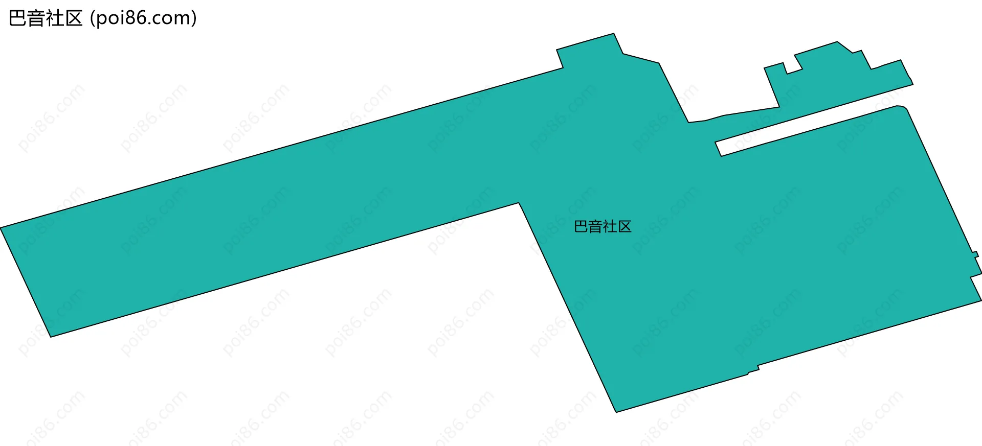 巴音社区边界地图
