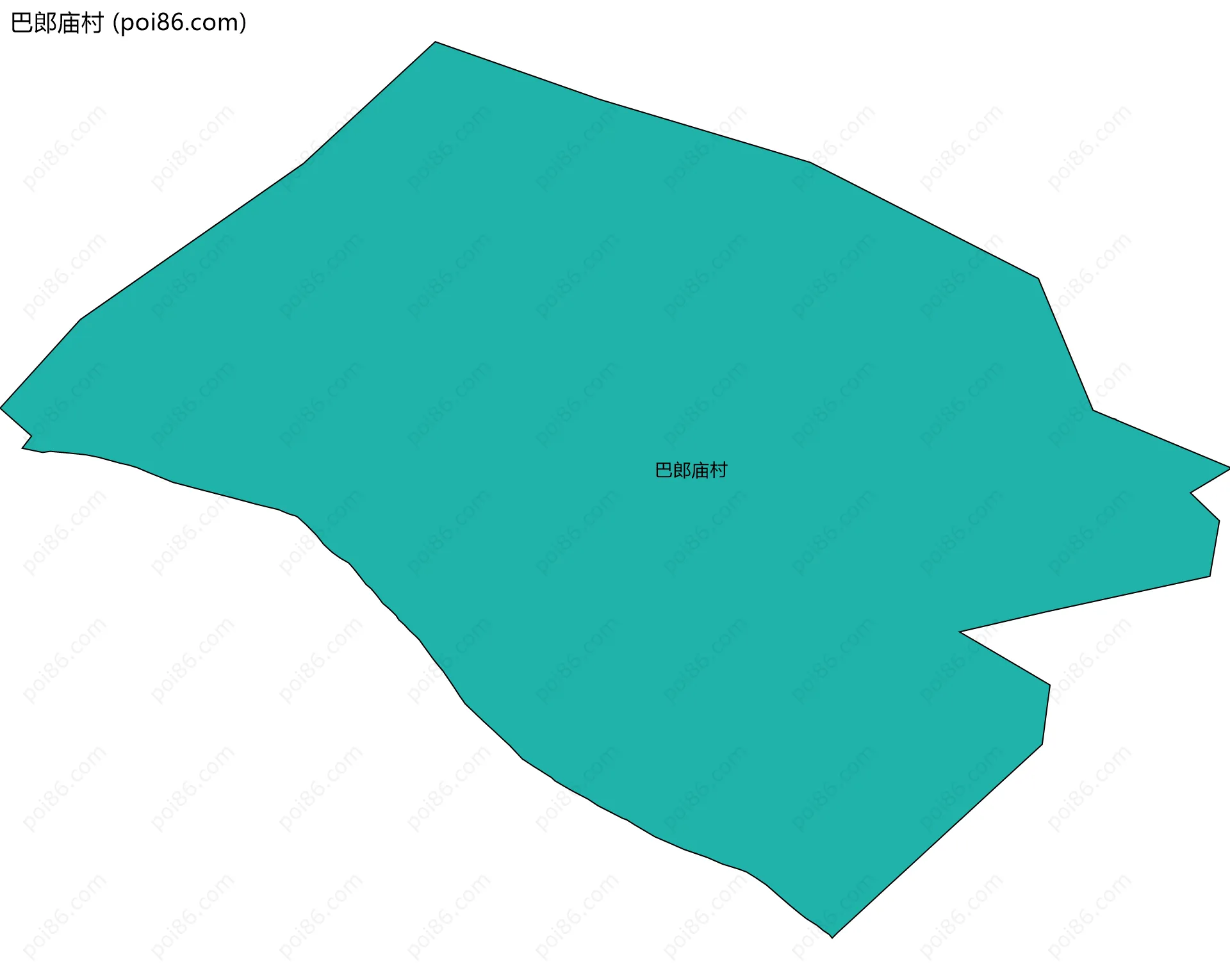 巴郎庙村边界地图