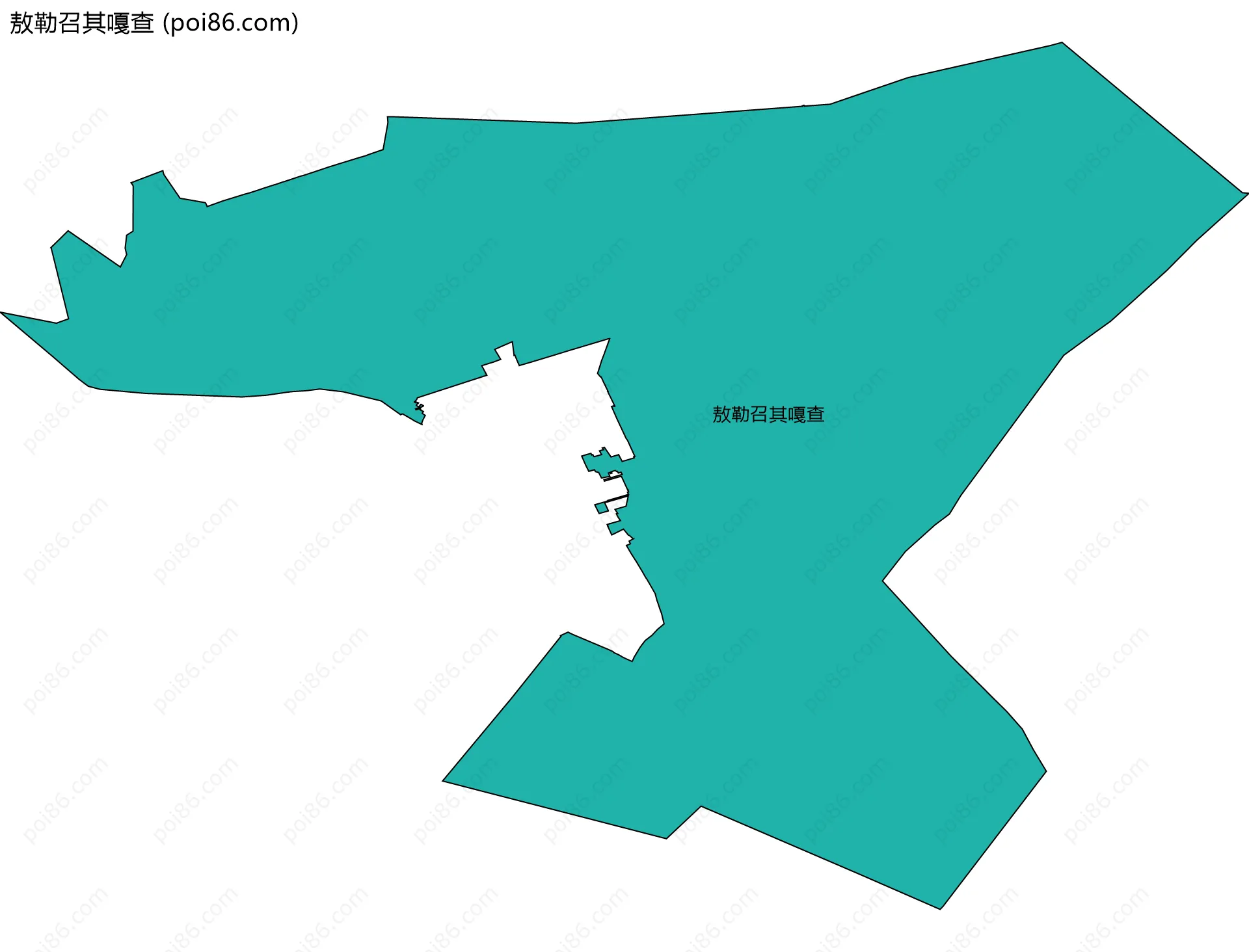 敖勒召其嘎查边界地图