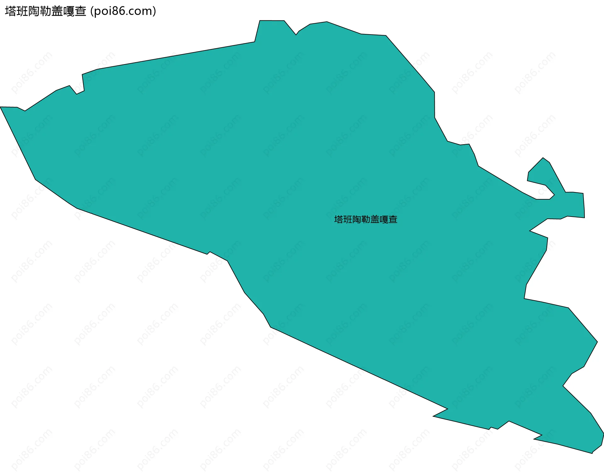 塔班陶勒盖嘎查边界地图