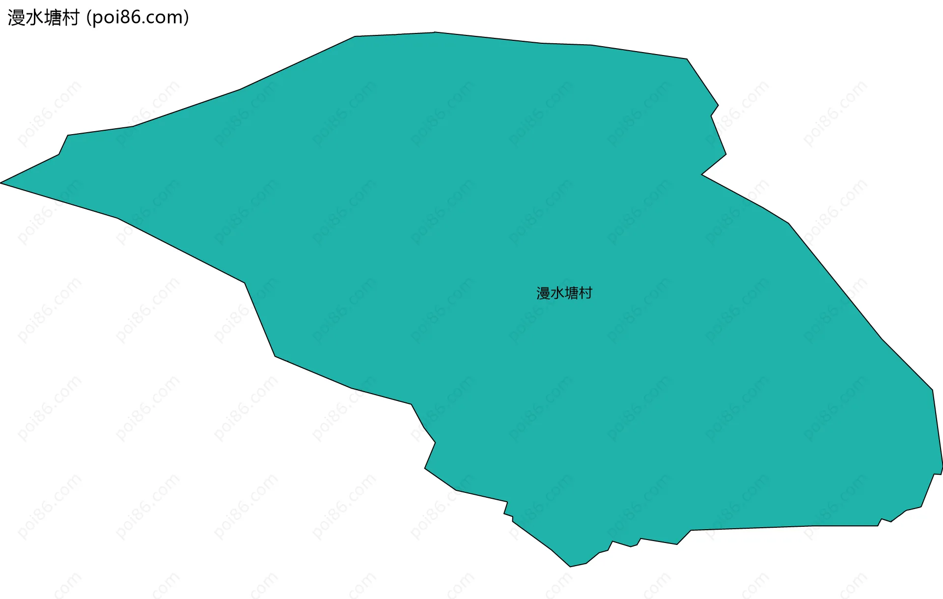 漫水塘村边界地图