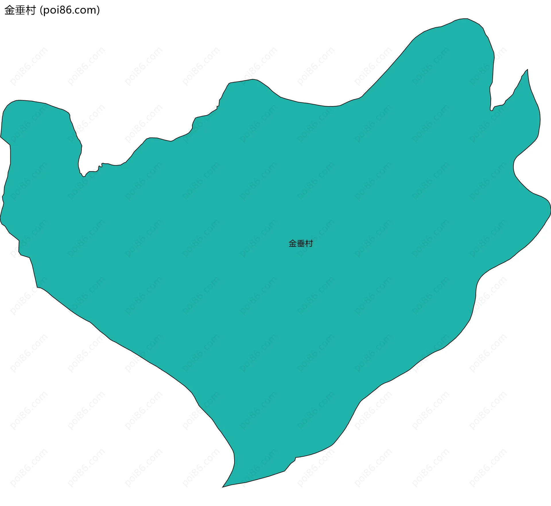 金垂村边界地图