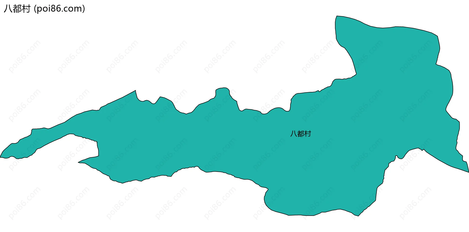 八都村边界地图