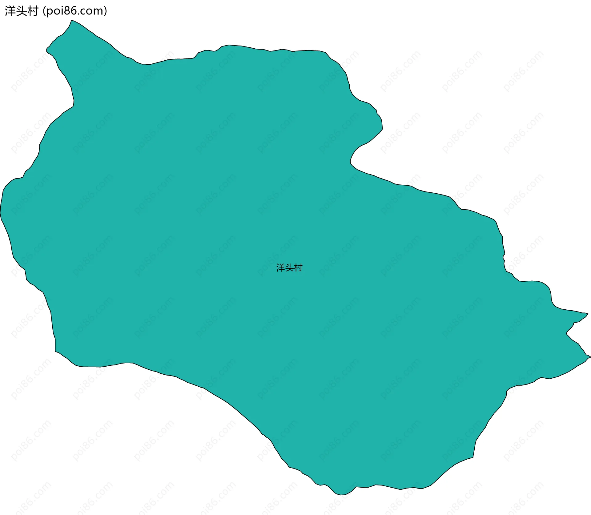 洋头村边界地图