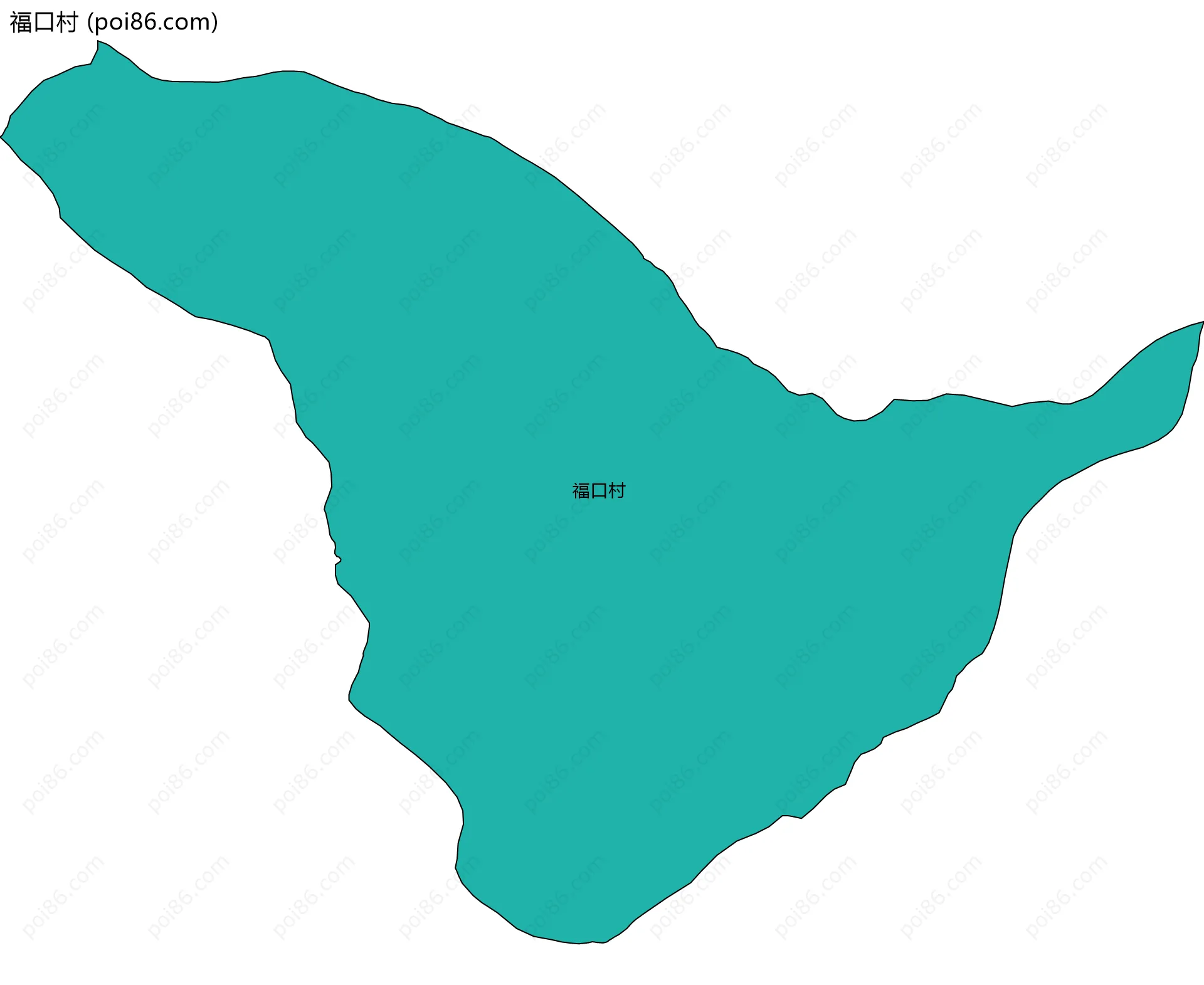 福口村边界地图