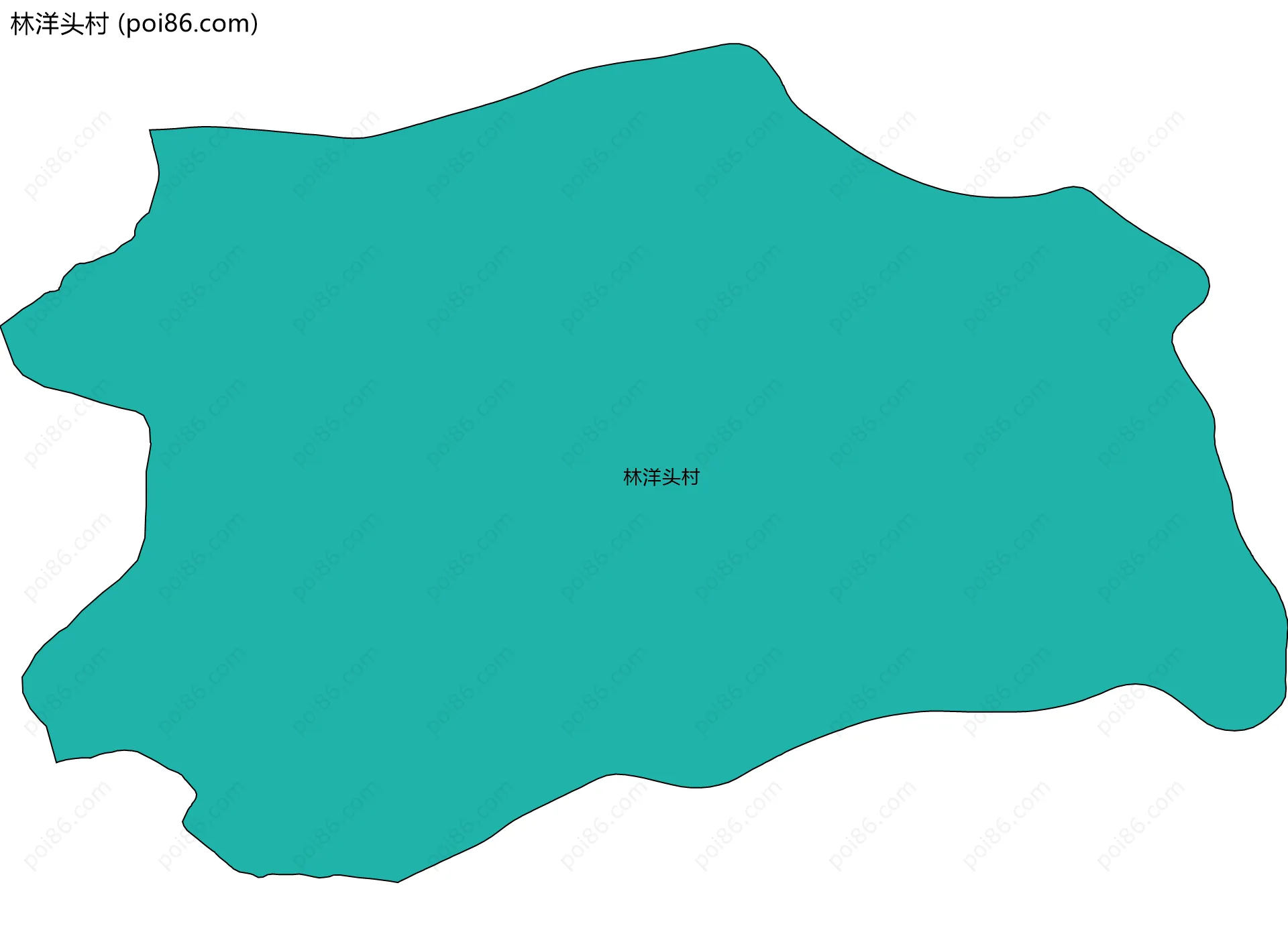 林洋头村边界地图